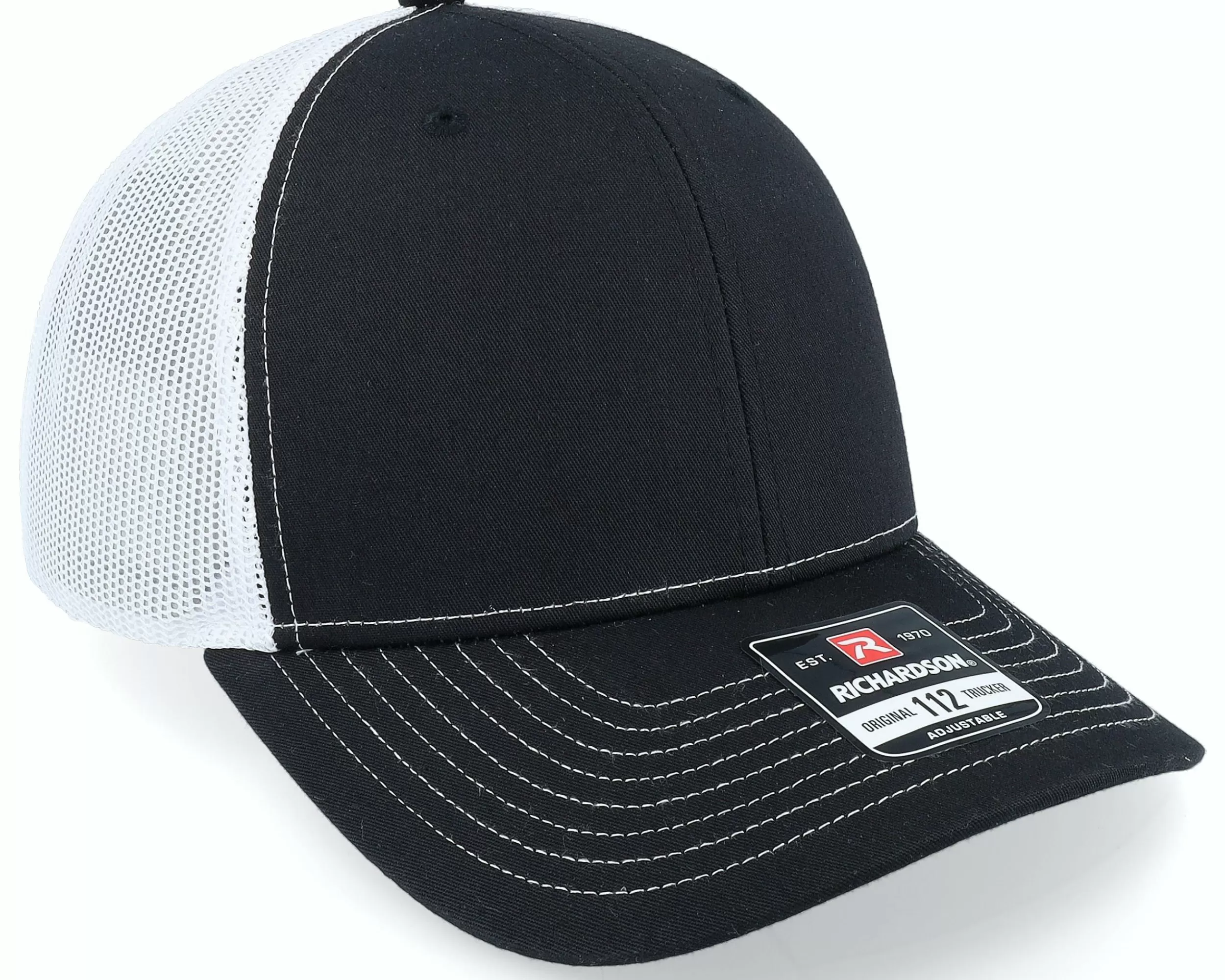 Richardson 112 Split Black/White Trucker - -Unisex Trucker