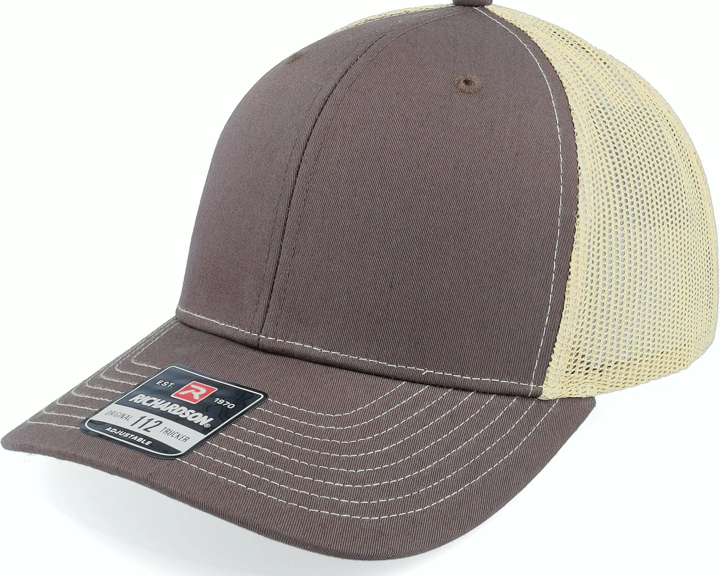 Richardson 112 Split Brown/Khaki Trucker - -Unisex Trucker