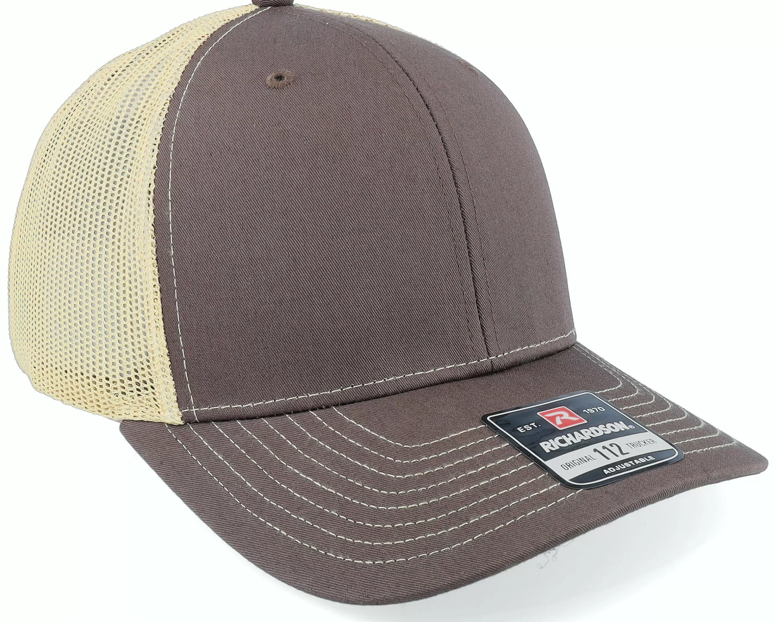 Richardson 112 Split Brown/Khaki Trucker - -Unisex Trucker