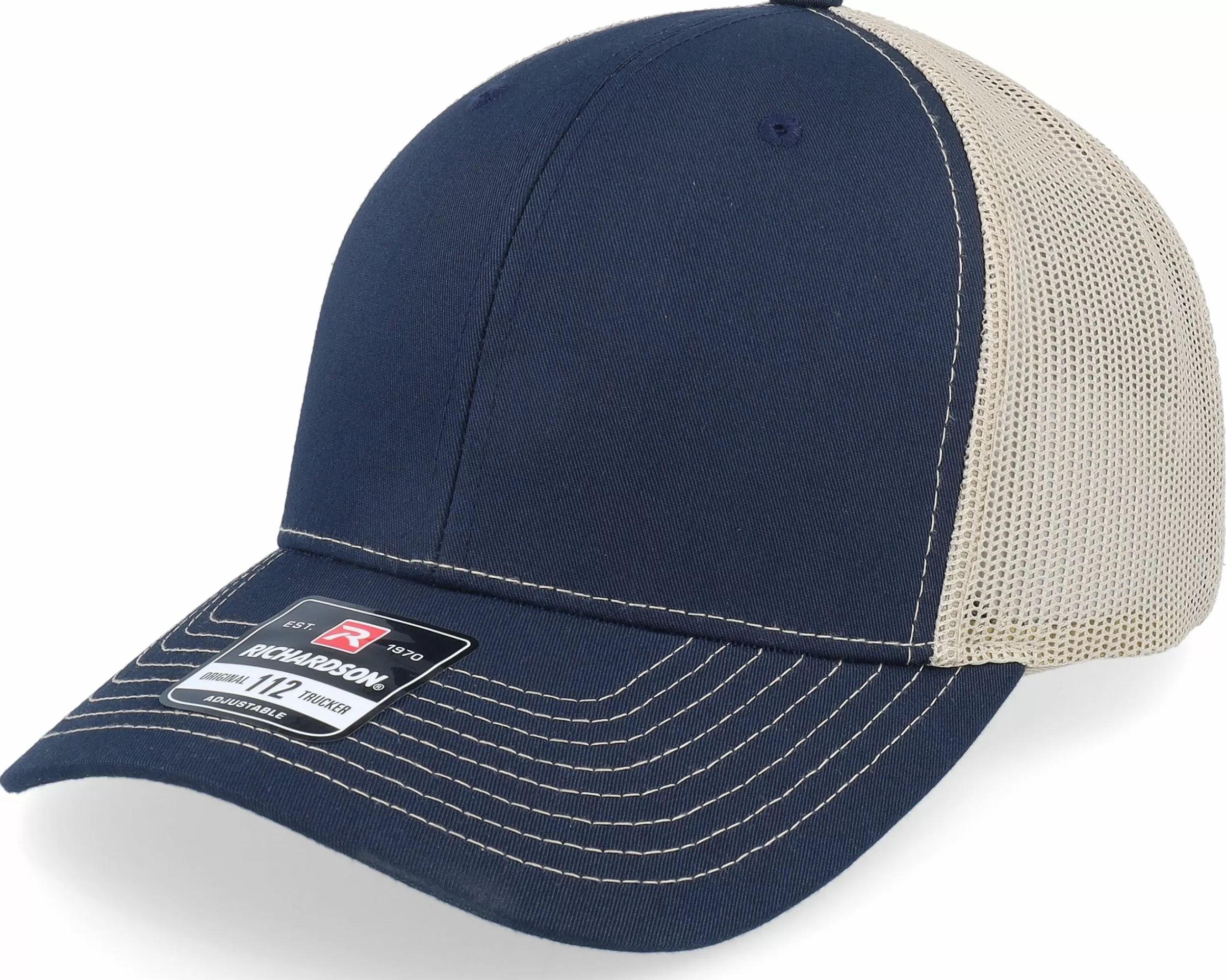 Richardson 112 Split Navy/Khaki Trucker - -Unisex Trucker