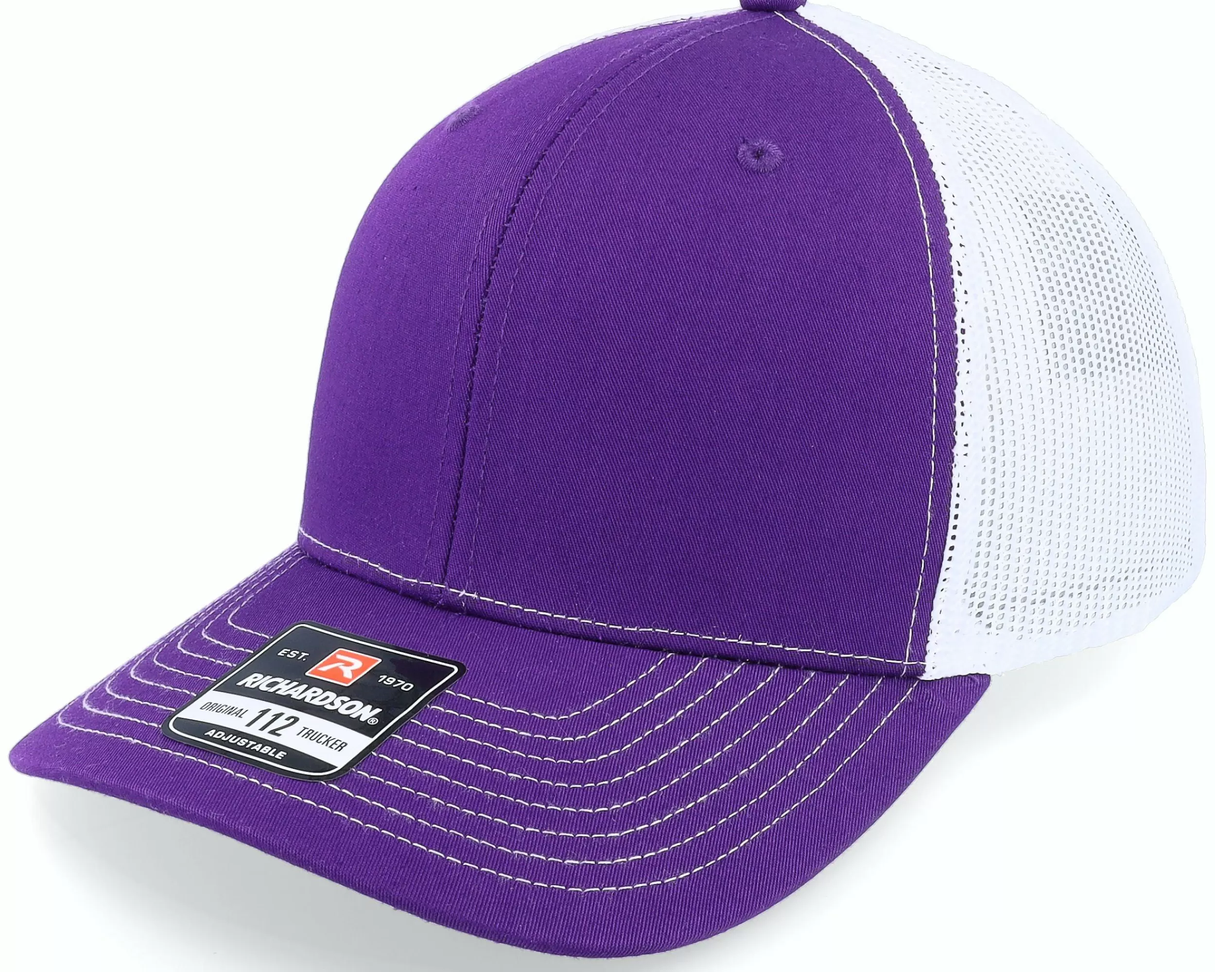 Richardson 112 Split Purple/White Trucker - -Unisex Trucker