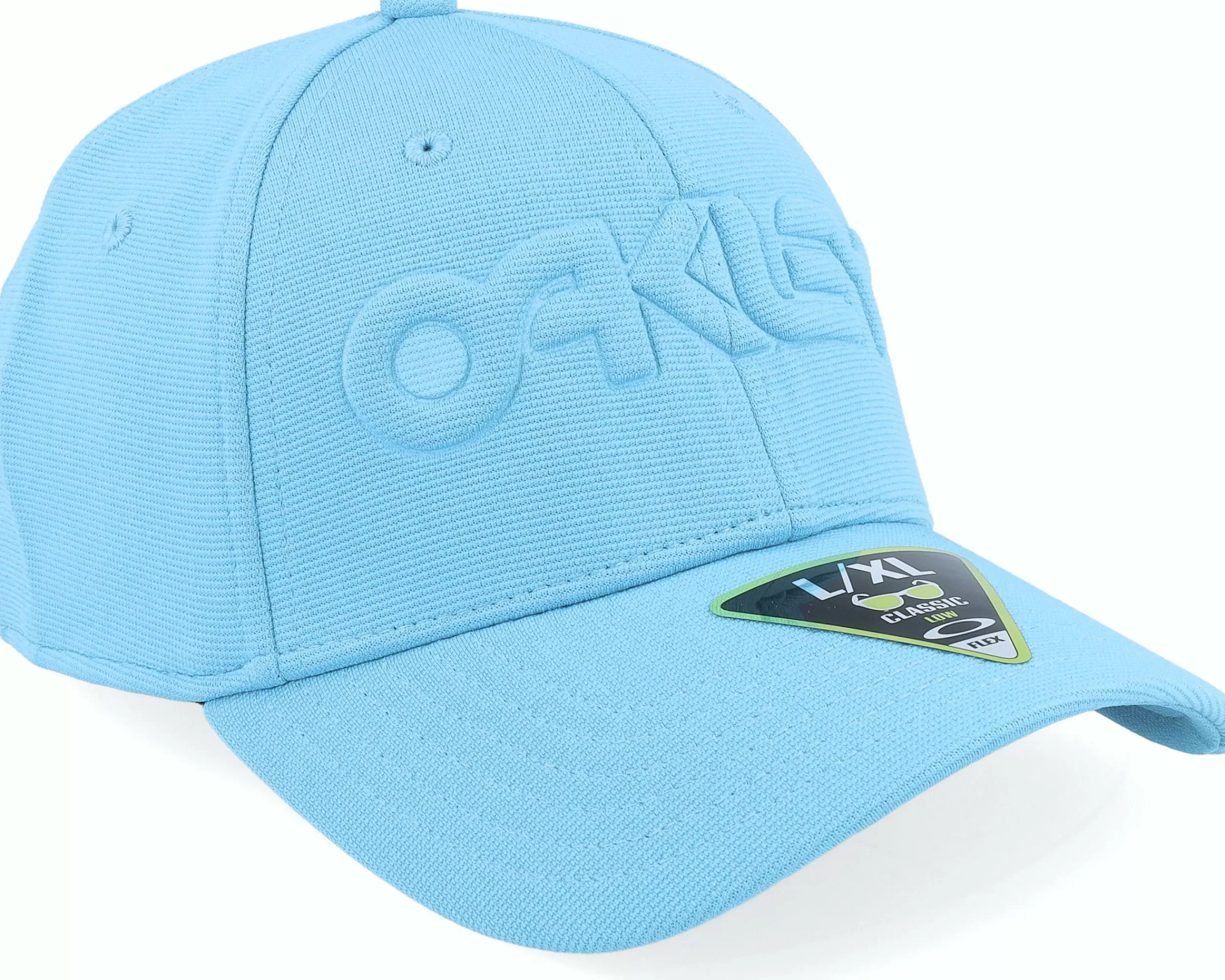 Oakley 6 Panel Stretch Bright Blue/Blackout Flexfit - -Unisex Flexfit