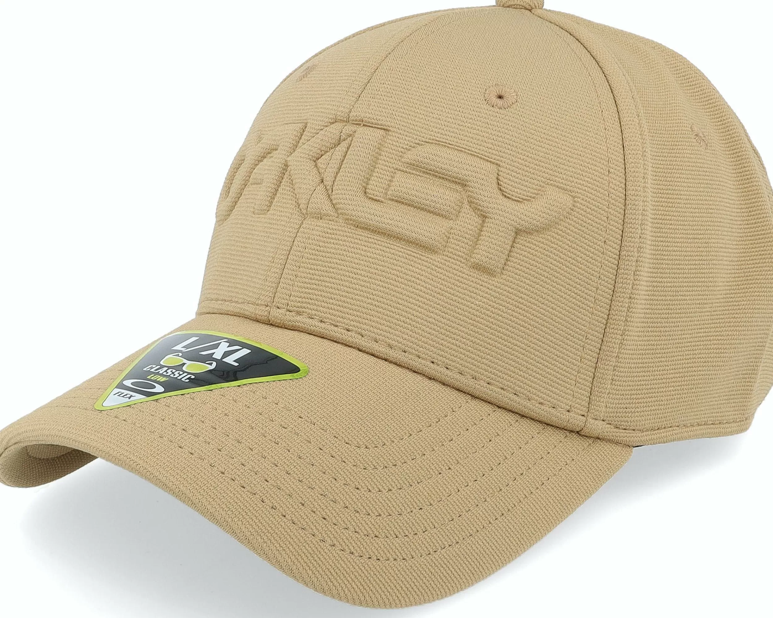 Oakley 6 Panel Stretch Hat Embossed Coyote Flexfit - -Unisex Flexfit