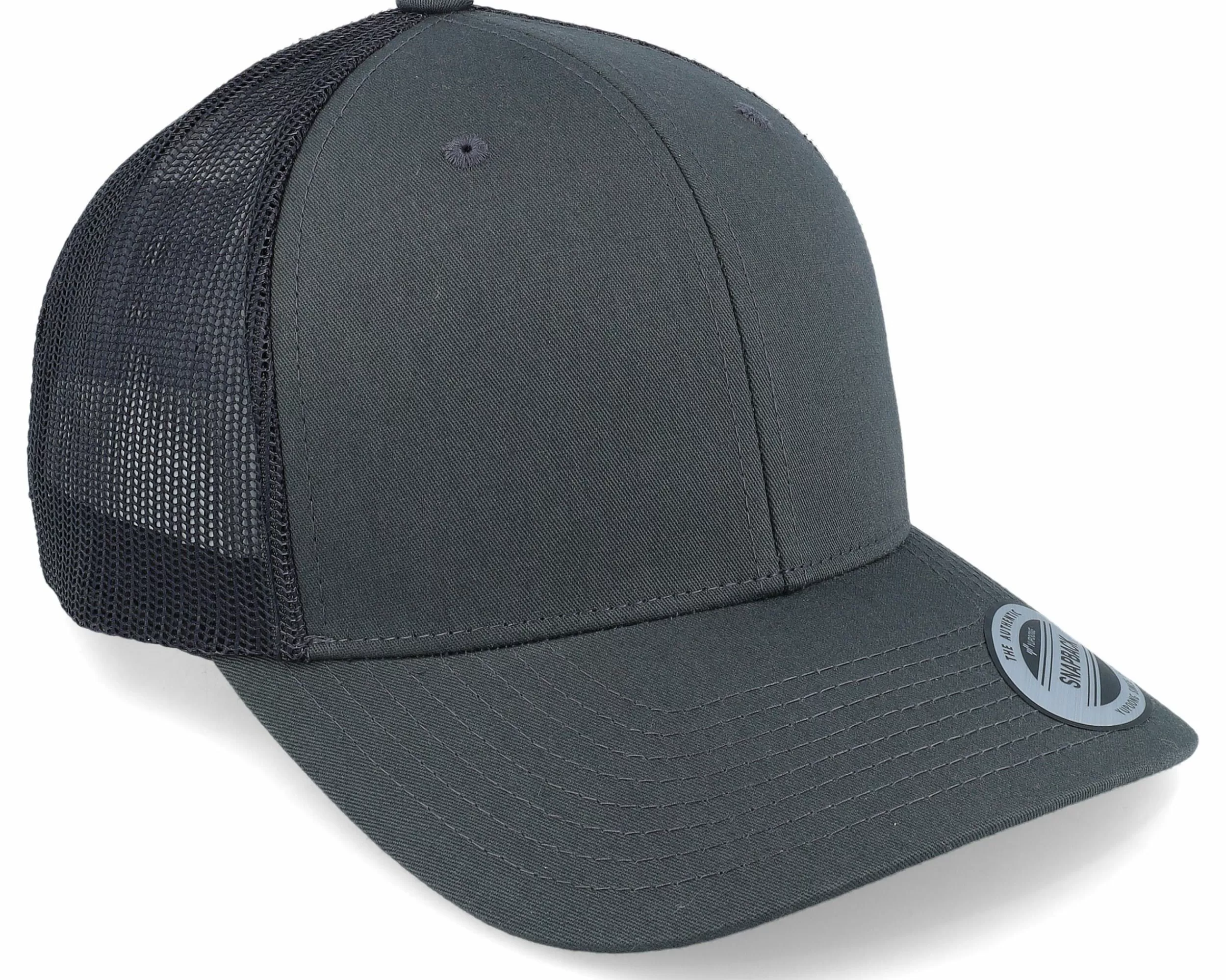 Yupoong 6-Panel Classic 2-Tone Charcoal/Black Trucker - -Unisex Trucker