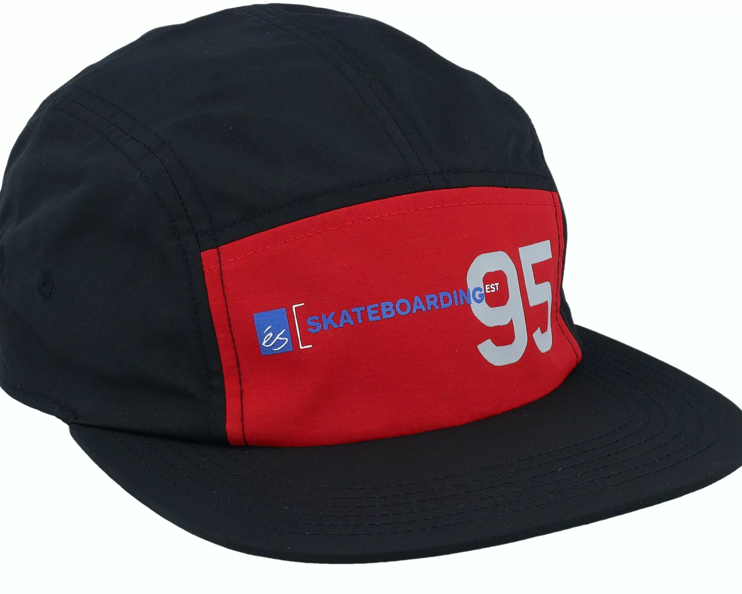 éS 95 Camper Hat Black/Red 5-Panel - Es-Unisex 5-Panel