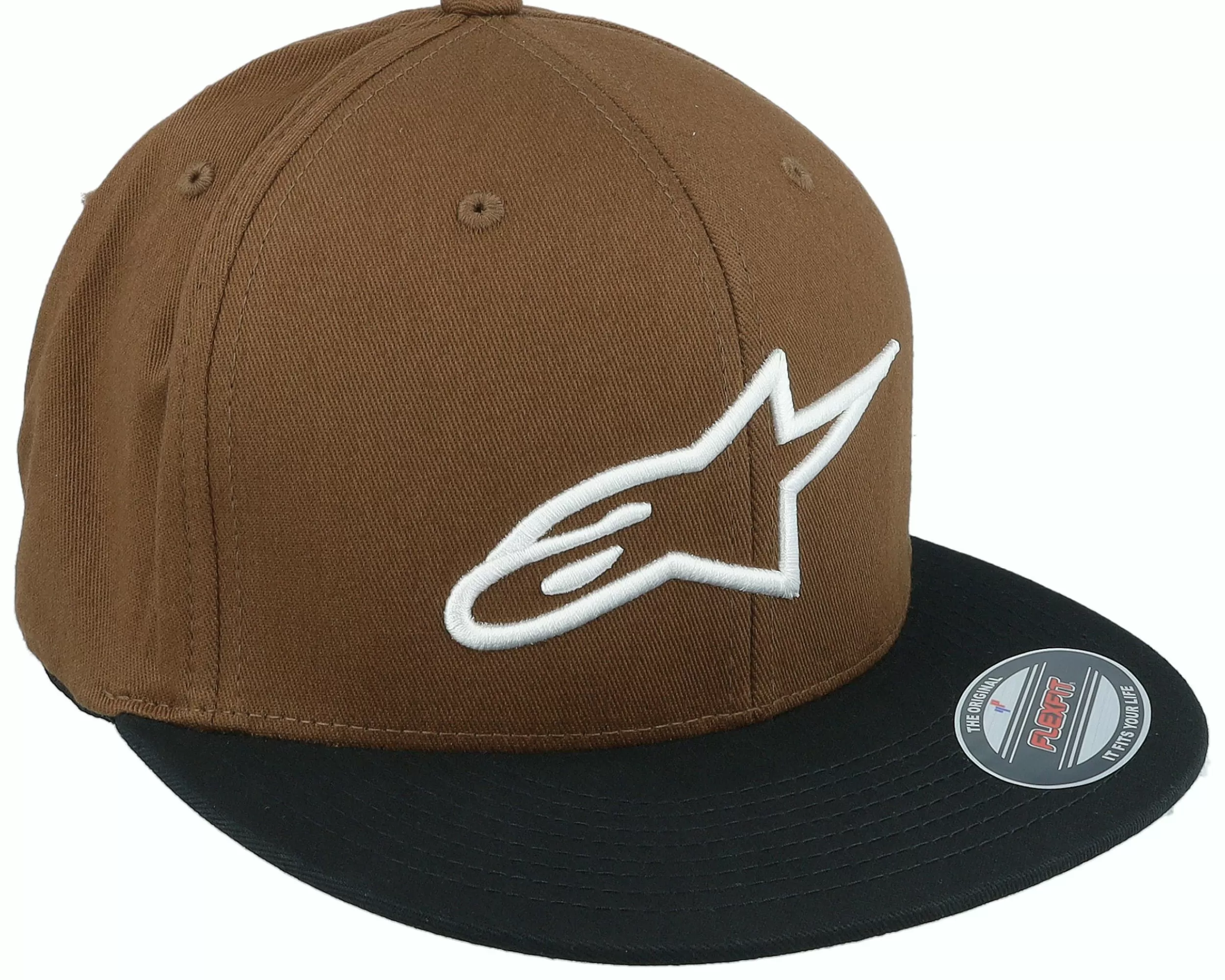 Alpinestars Ageless Flat Hat Brown/Black Fitted - -Unisex Fitted