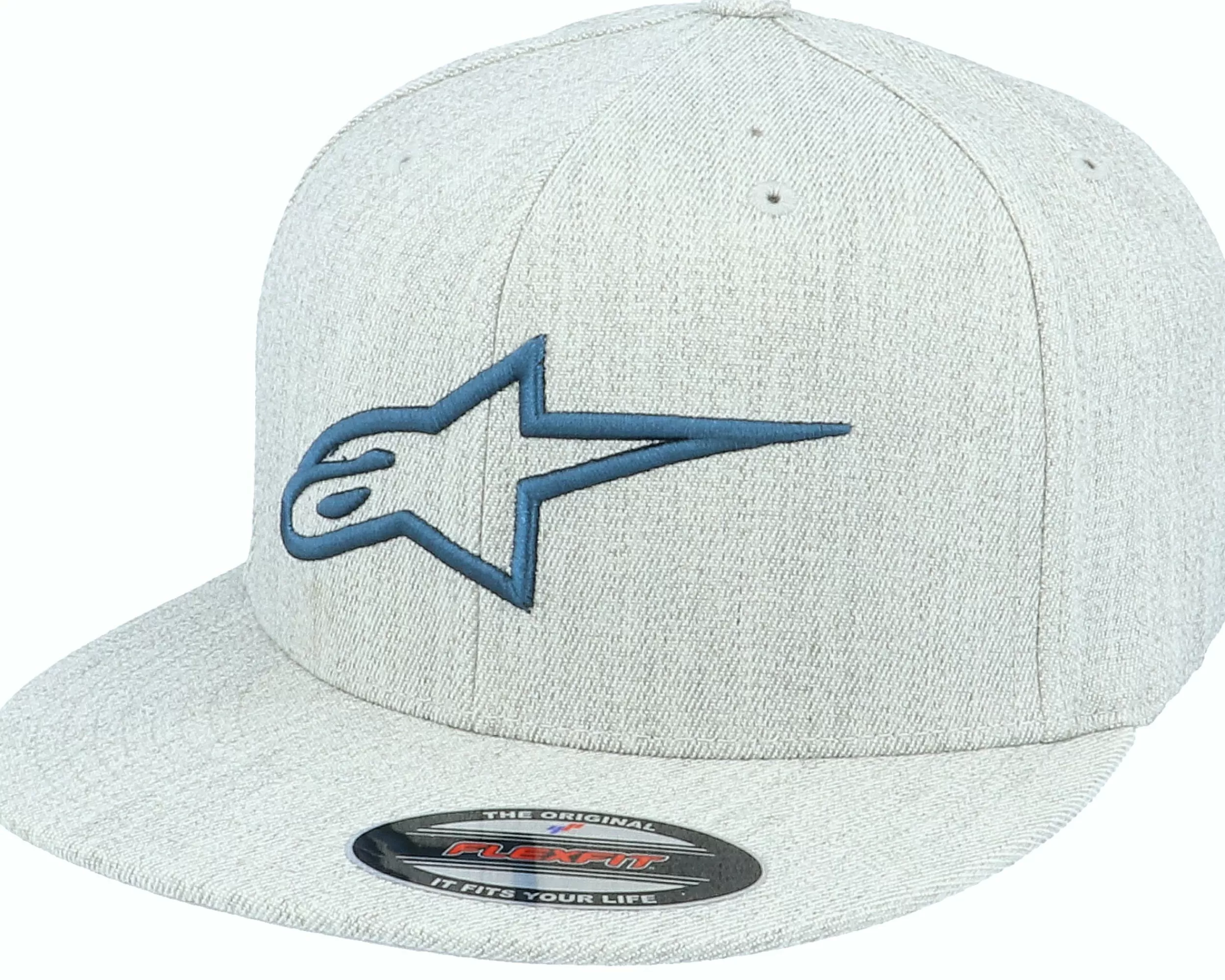 Alpinestars Ageless Flatbill Hat Grey Heather/Navy Fitted - -Unisex Fitted