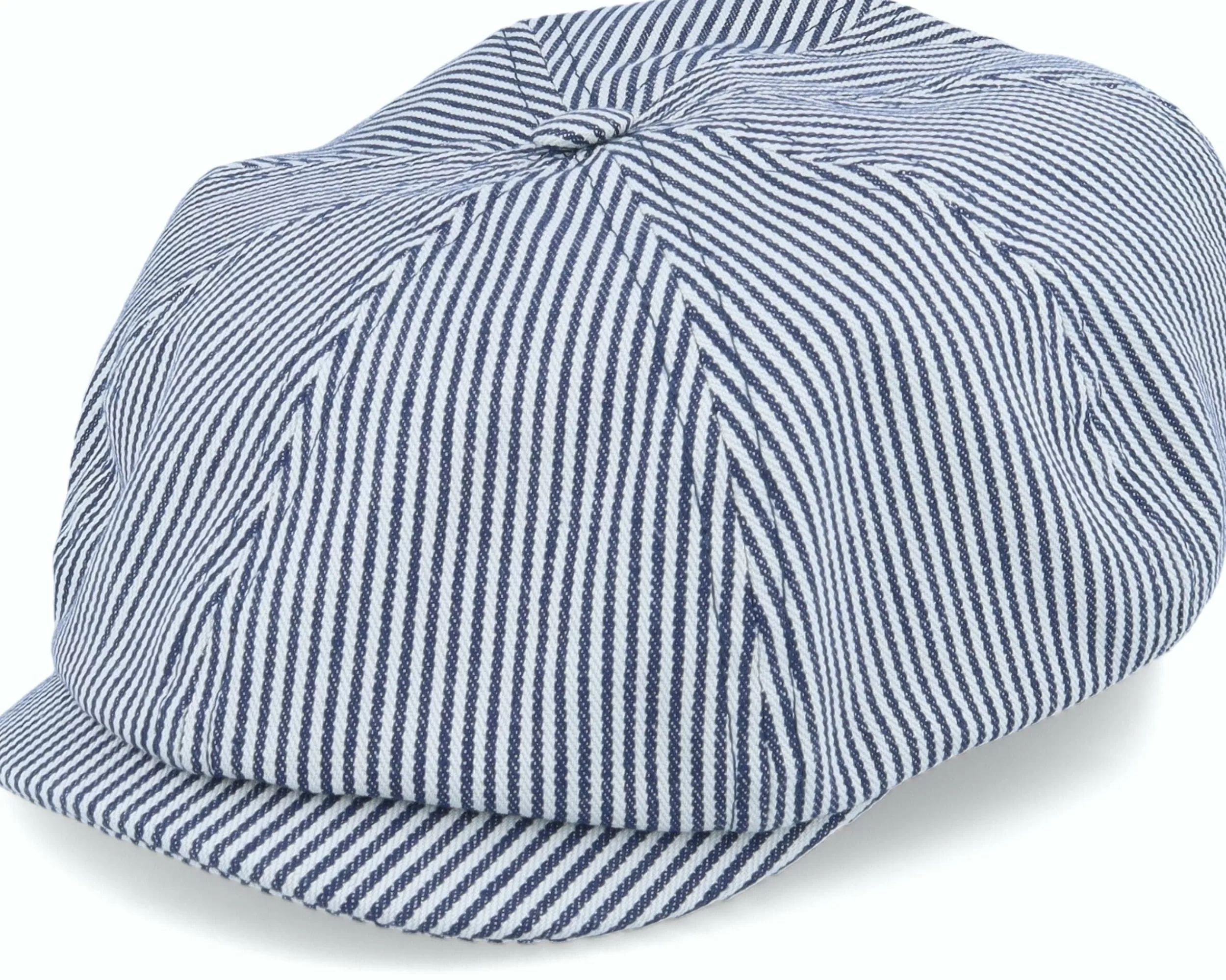 CTH Ericson Alan Candy Stripe Indigo Flat Cap - -Unisex Flat Caps