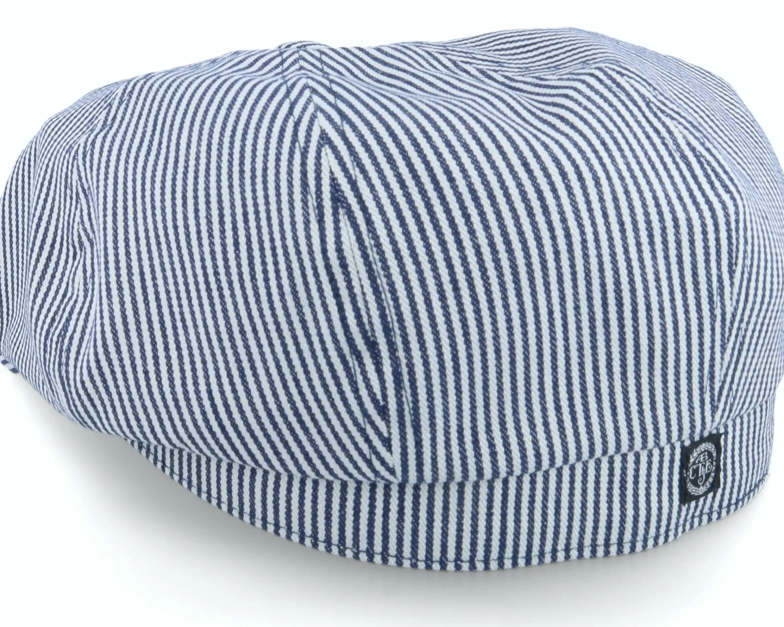 CTH Ericson Alan Candy Stripe Indigo Flat Cap - -Unisex Flat Caps