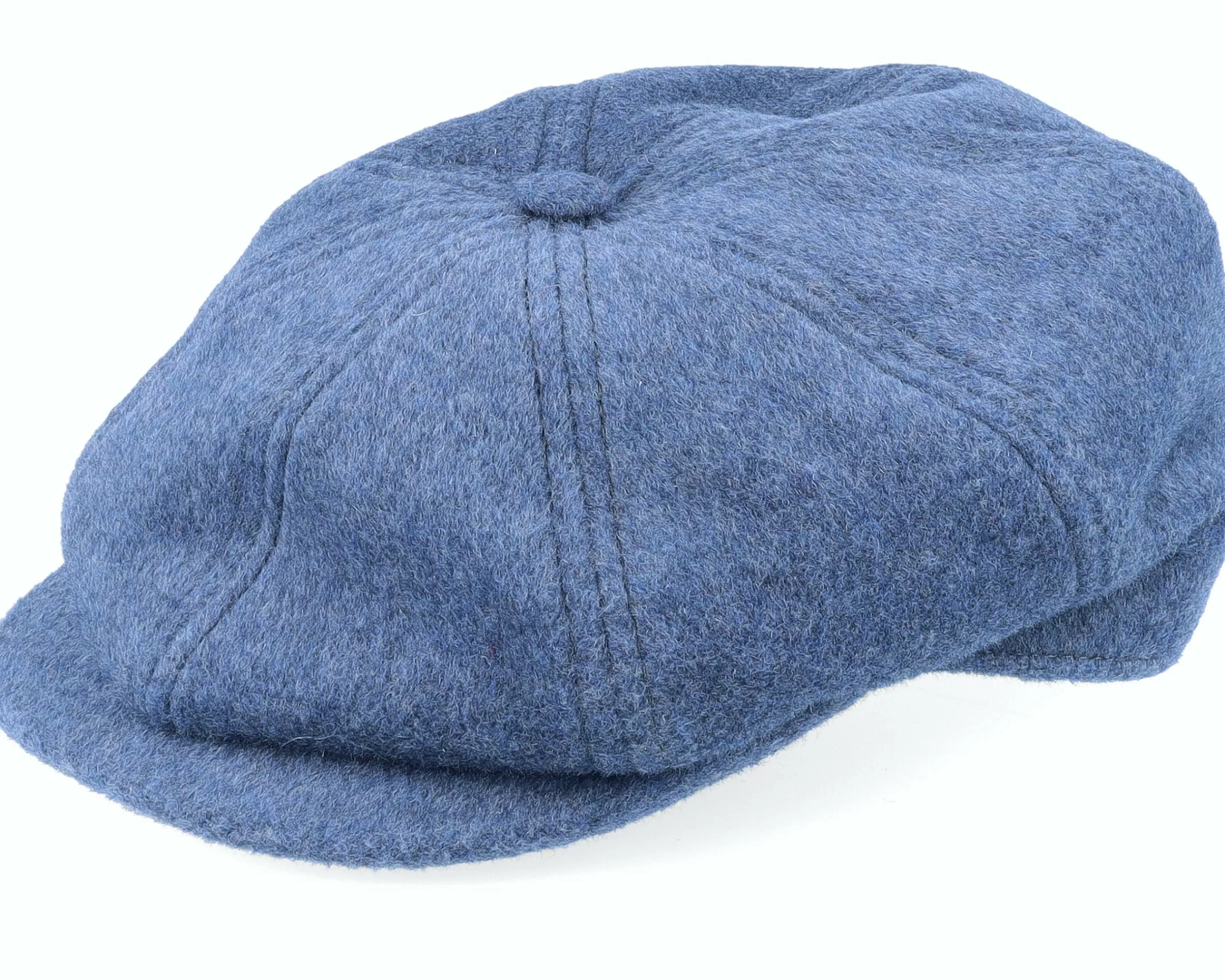 CTH Ericson Alan Cashmere & Wool Cornflower Blue Flat Cap - -Unisex Flat Caps