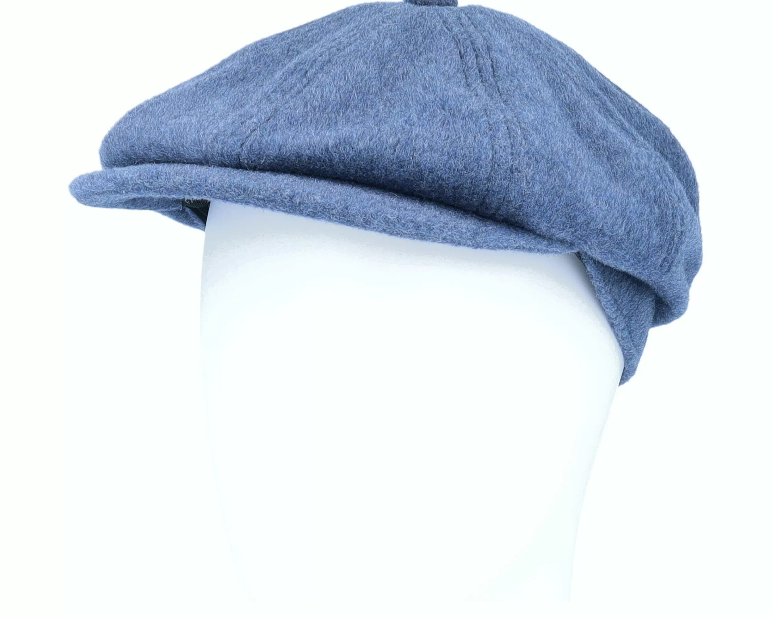 CTH Ericson Alan Cashmere & Wool Cornflower Blue Flat Cap - -Unisex Flat Caps
