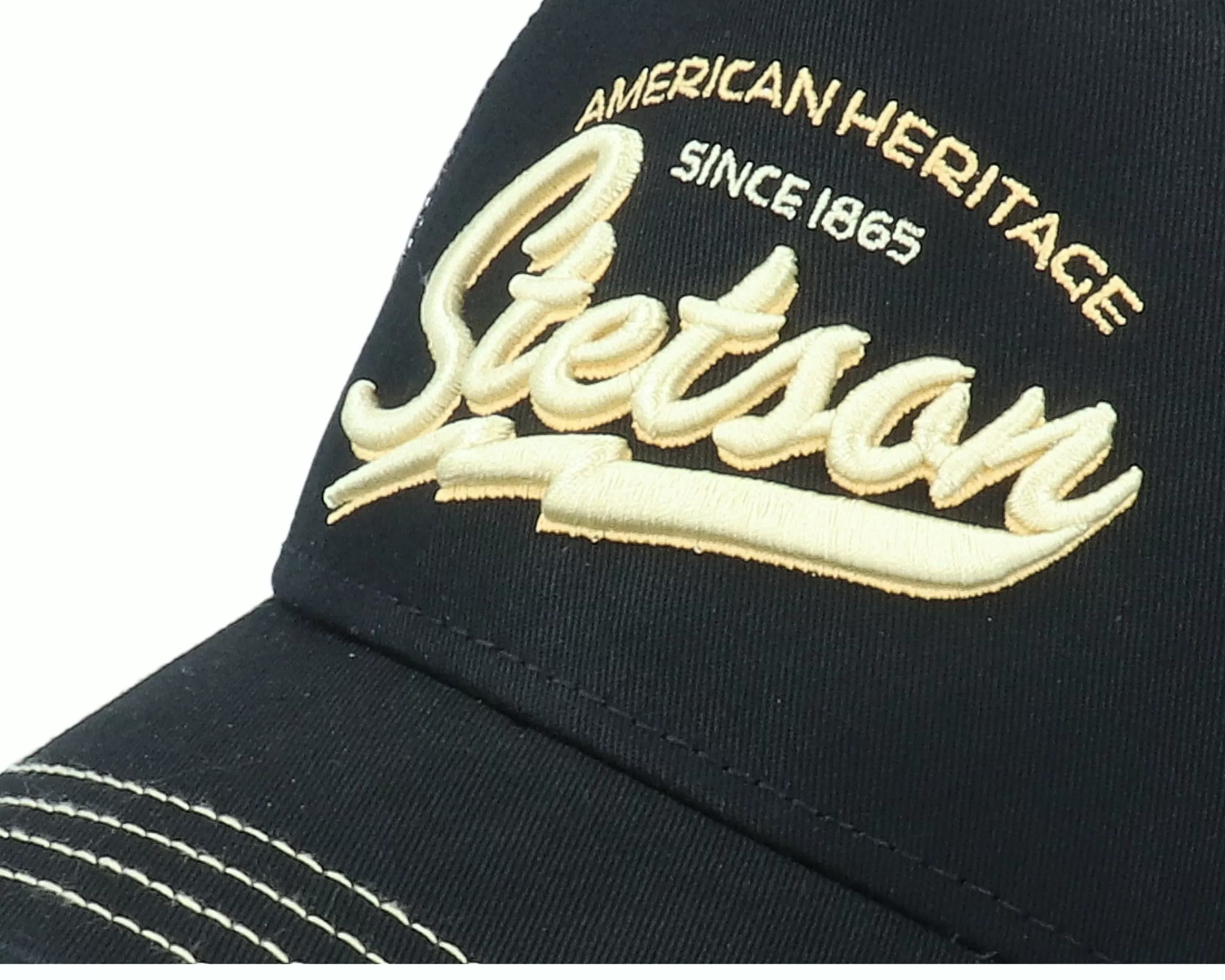 Stetson American Heritage Classic Black Trucker - -Unisex Trucker