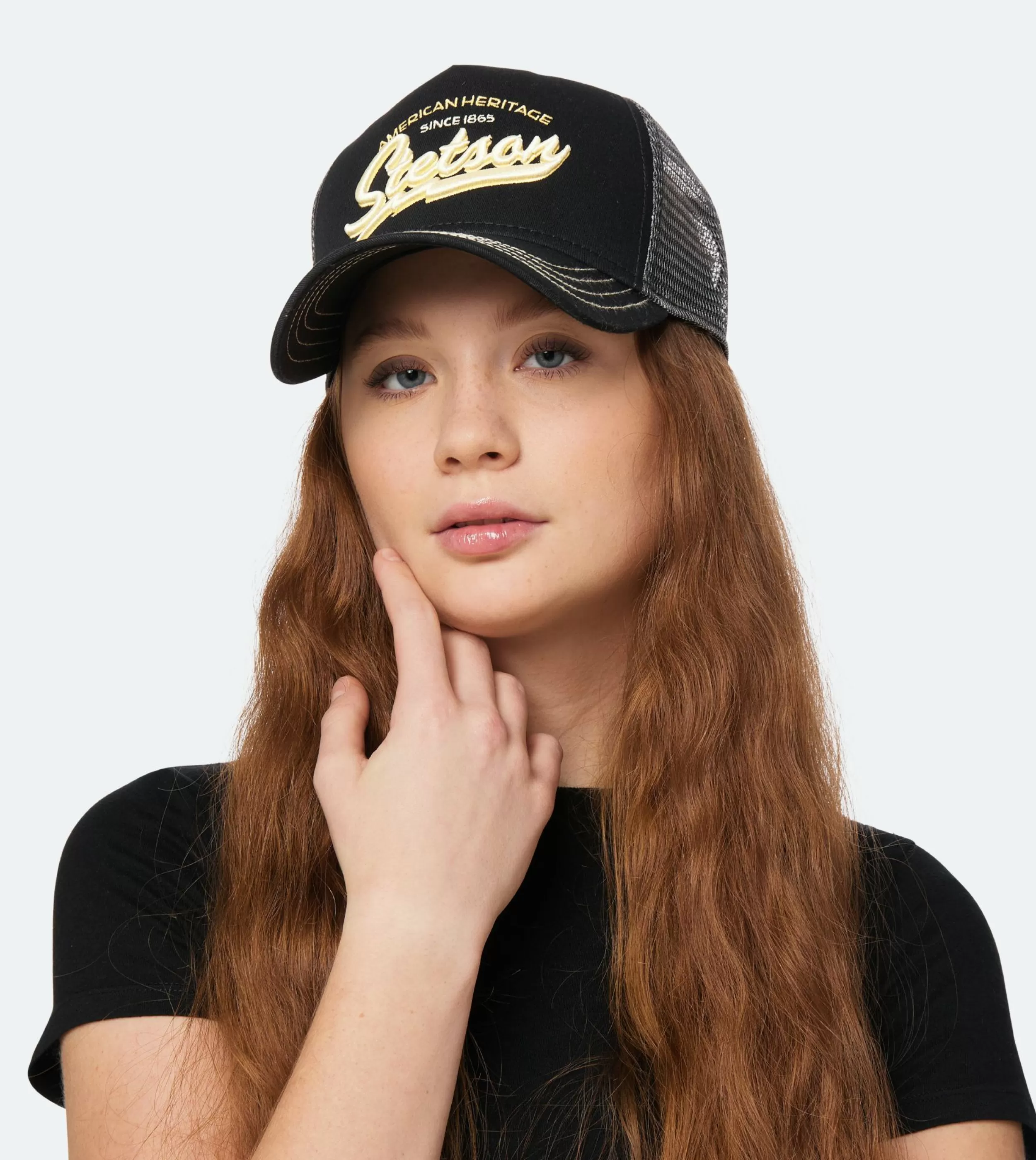 Stetson American Heritage Classic Black Trucker - -Unisex Trucker
