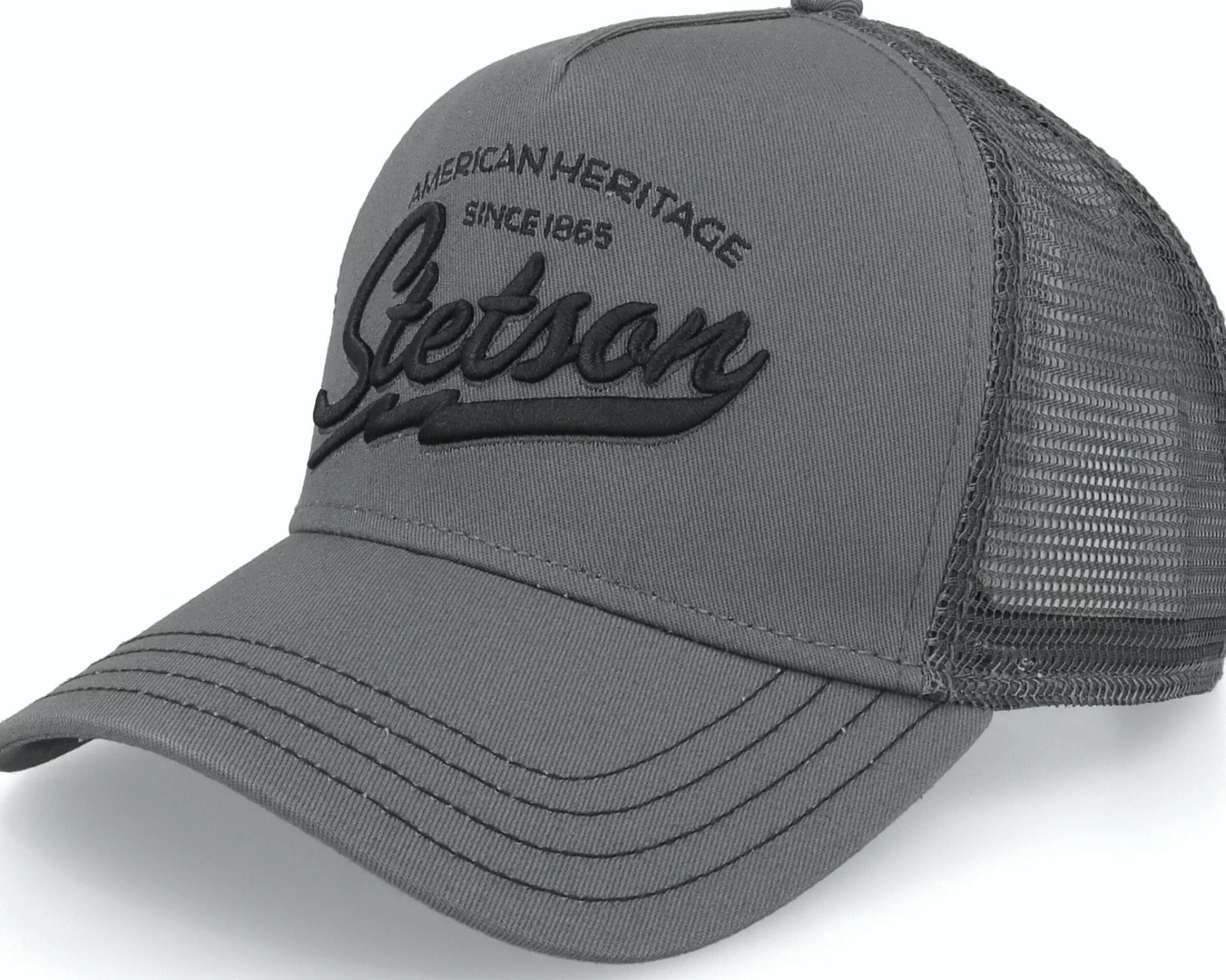 Stetson American Heritage Classic Charcoal Trucker - -Unisex Trucker