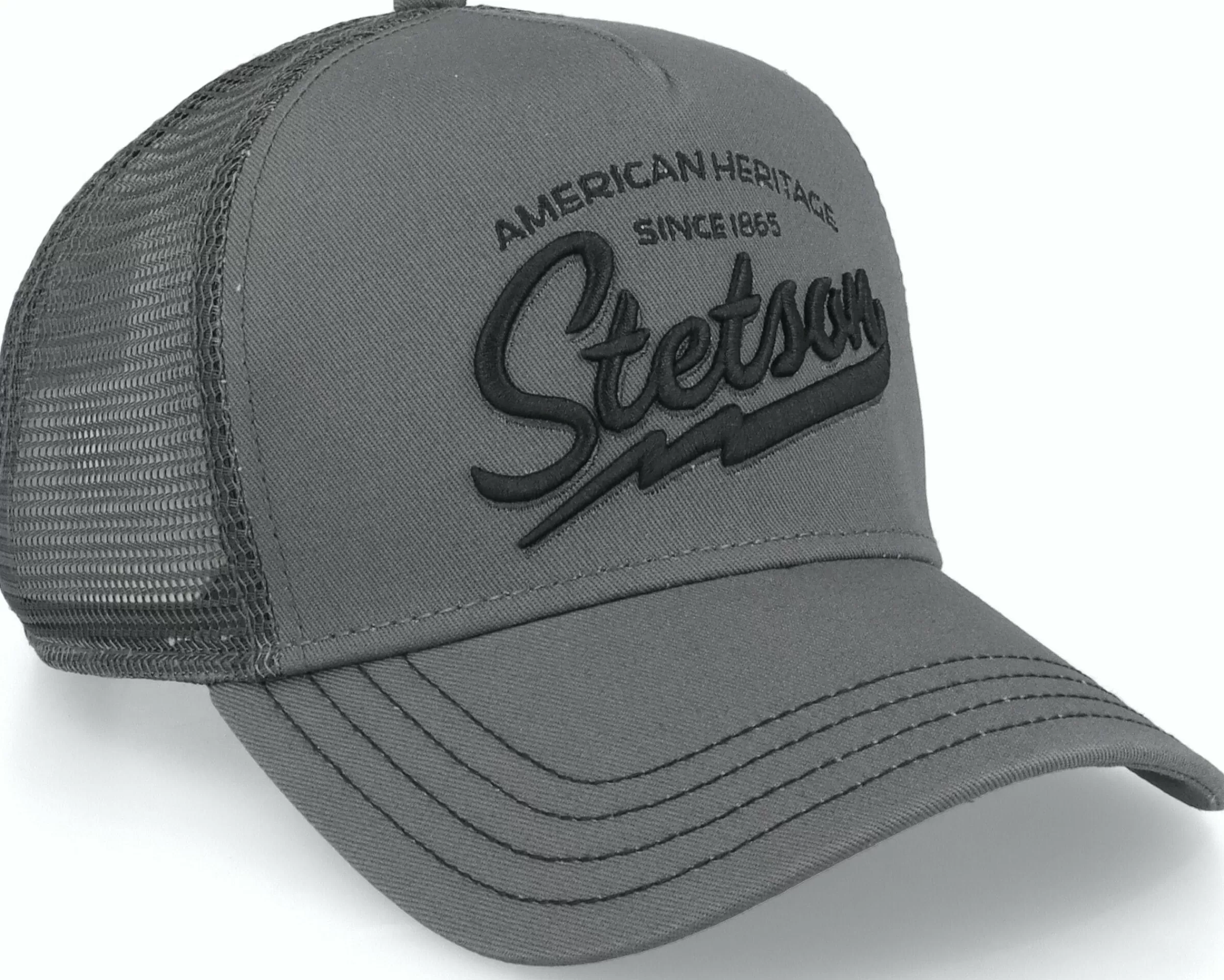 Stetson American Heritage Classic Charcoal Trucker - -Unisex Trucker