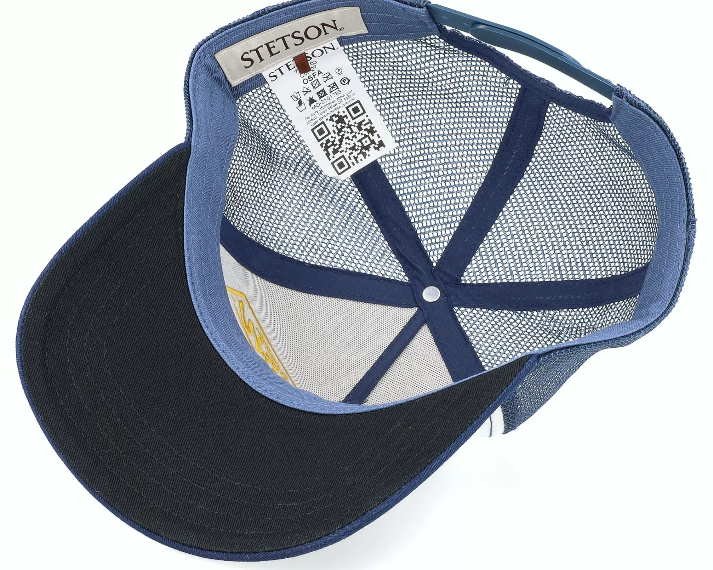 Stetson American Heritage White/Navy Trucker - -Unisex Trucker