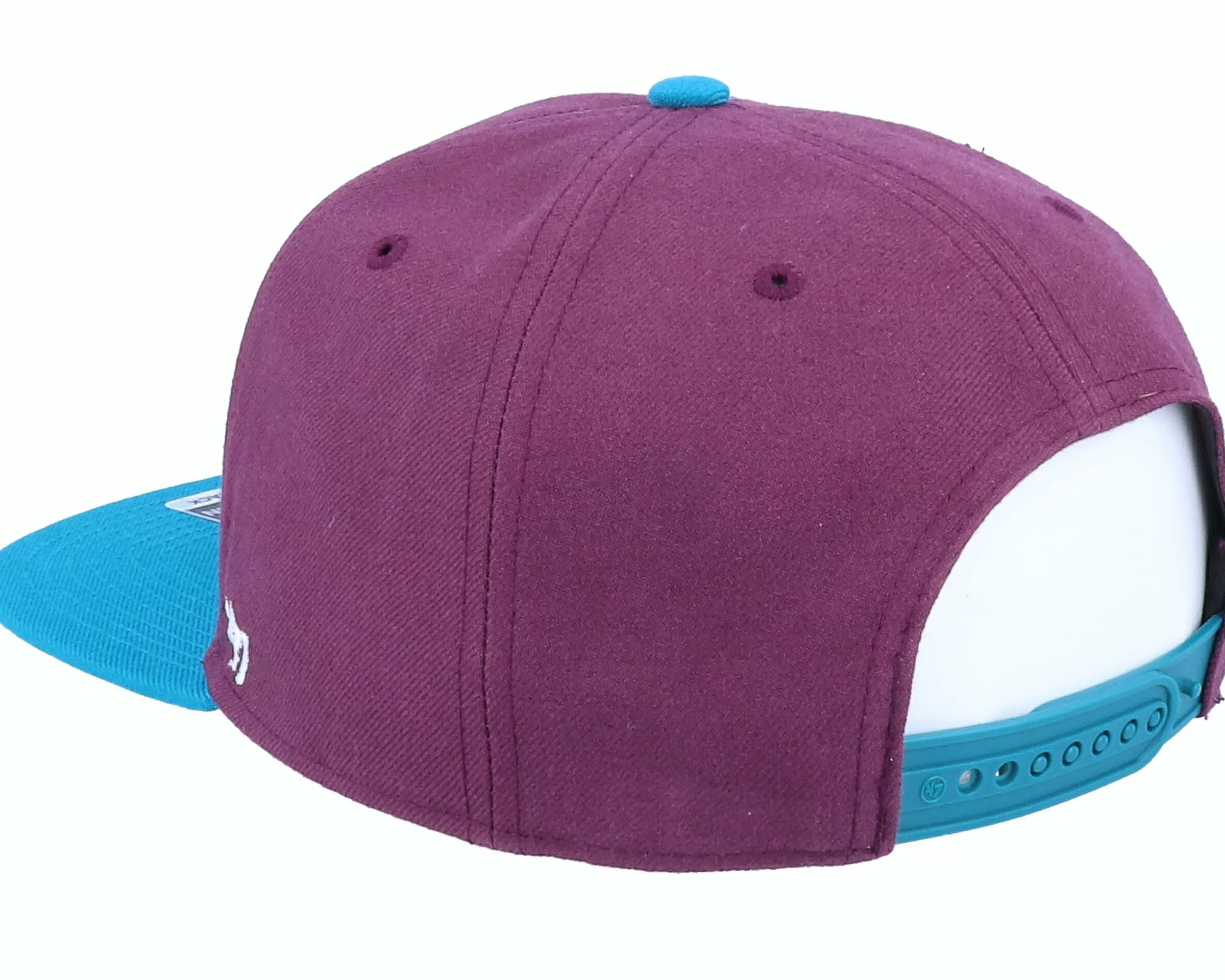 47 Brand Anaheim Ducks Captain No Shot Two Tone Plum/Teal Snapback - -Unisex Snapback