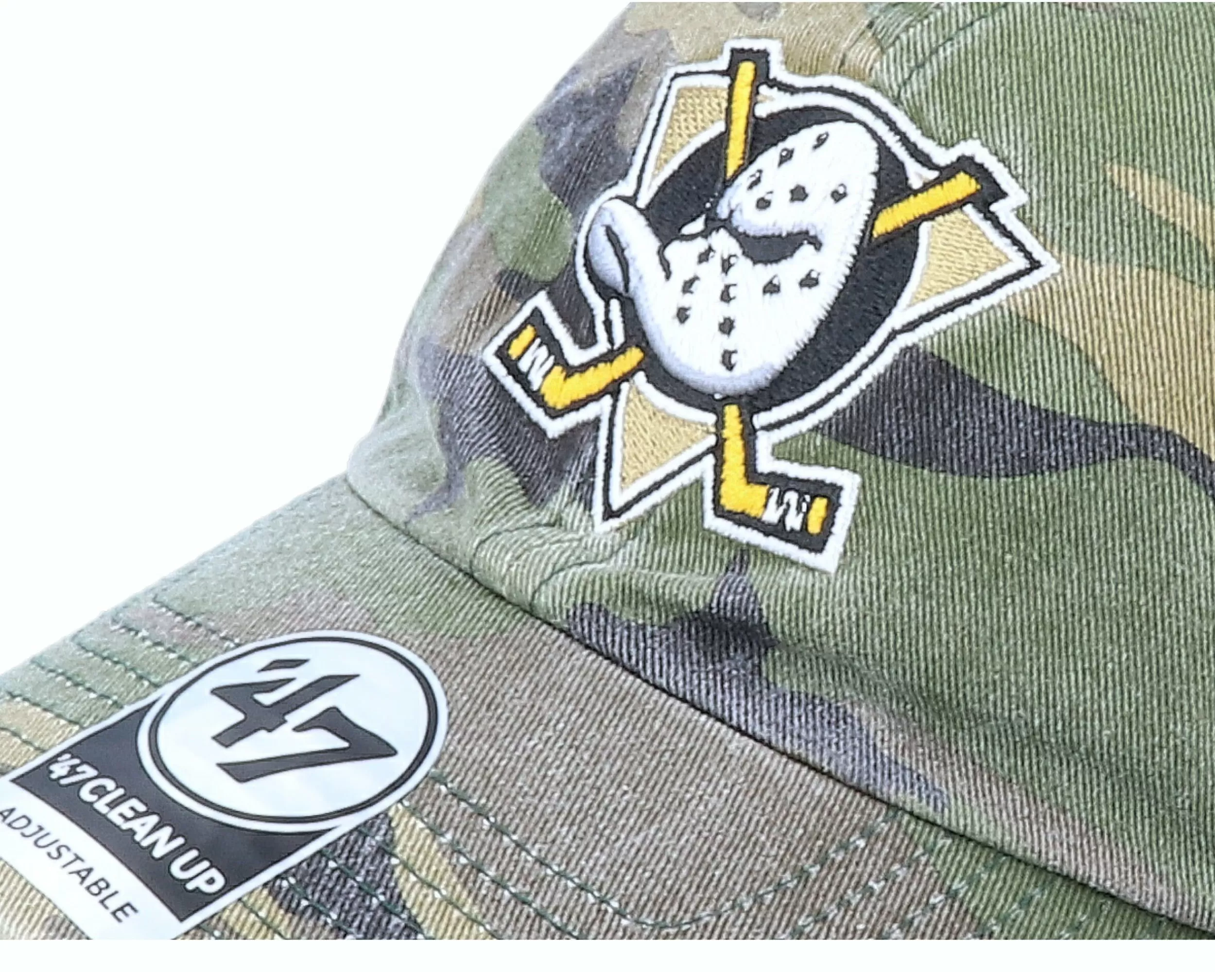 47 Brand Anaheim Ducks Clean Up Unwashed Camo Adjustable - -Unisex Dad Cap