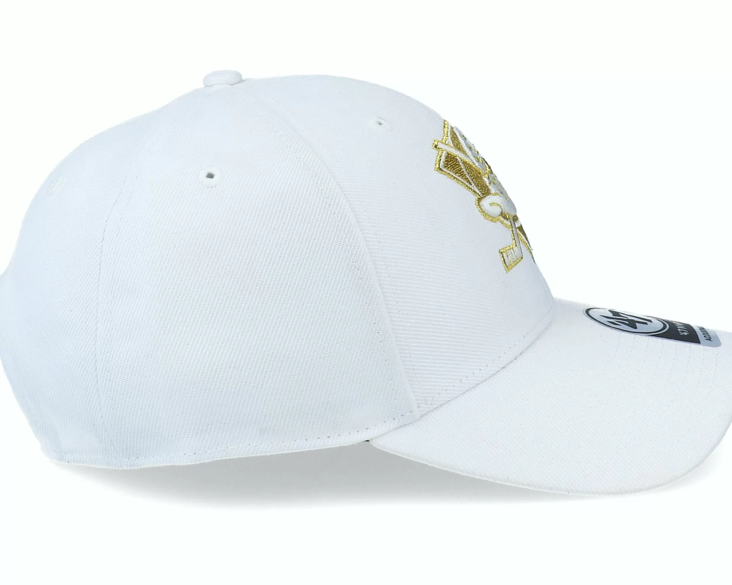 47 Brand Anaheim Ducks Metallic Snap Mvp White/Gold Adjustable - -Unisex Adjustable