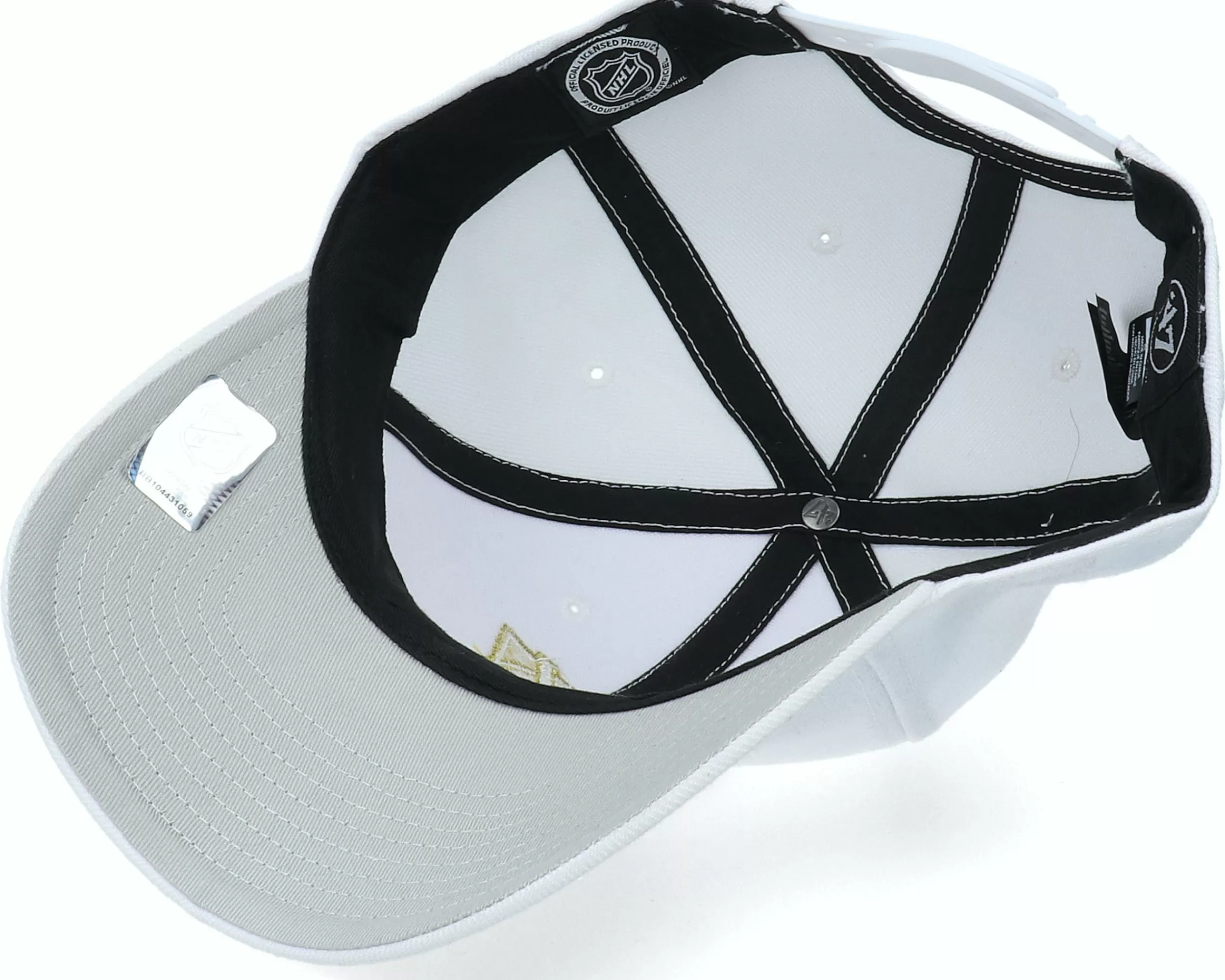 47 Brand Anaheim Ducks Metallic Snap Mvp White/Gold Adjustable - -Unisex Adjustable