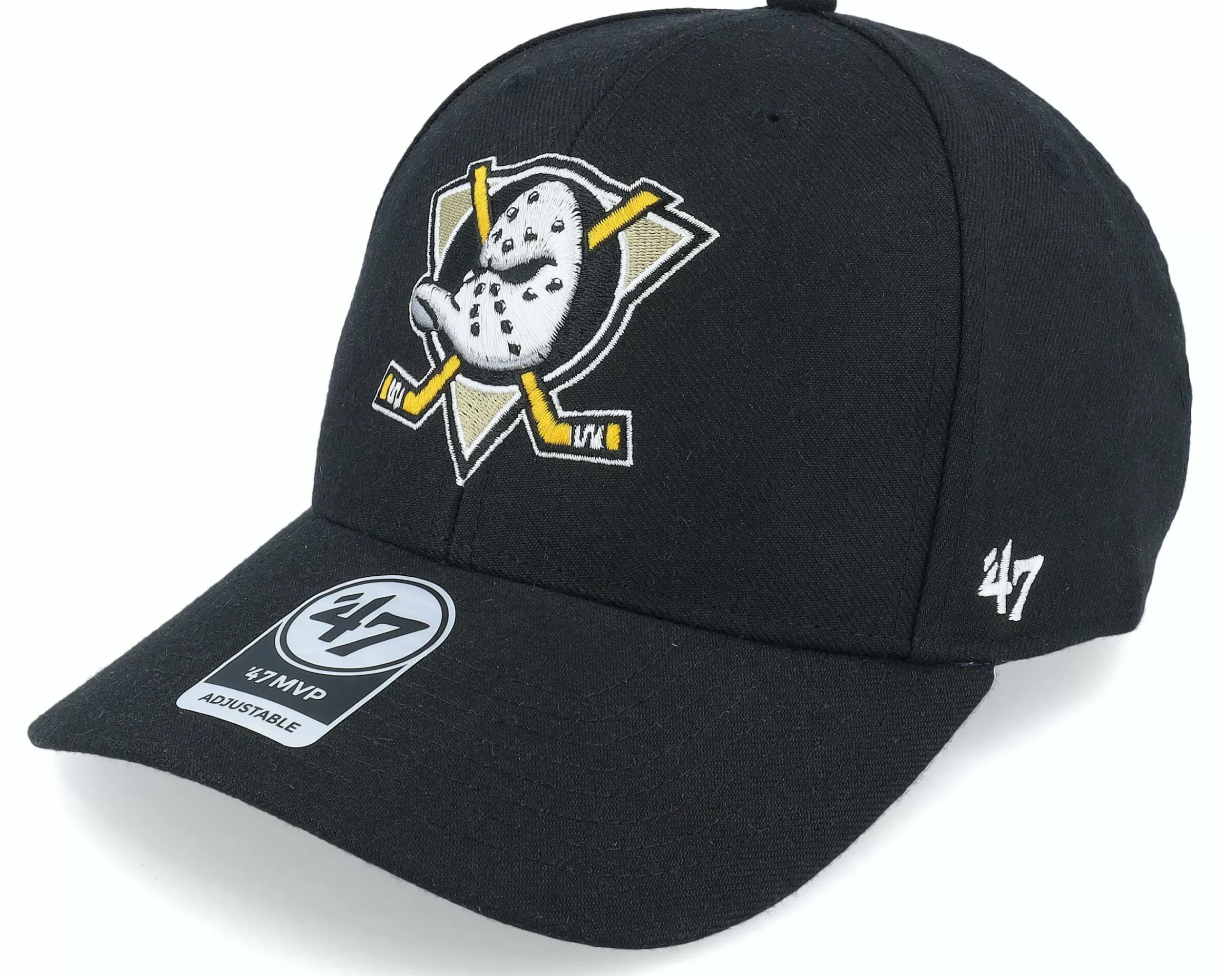 47 Brand Anaheim Ducks Mvp Black/Gold/White Adjustable - -Unisex Adjustable