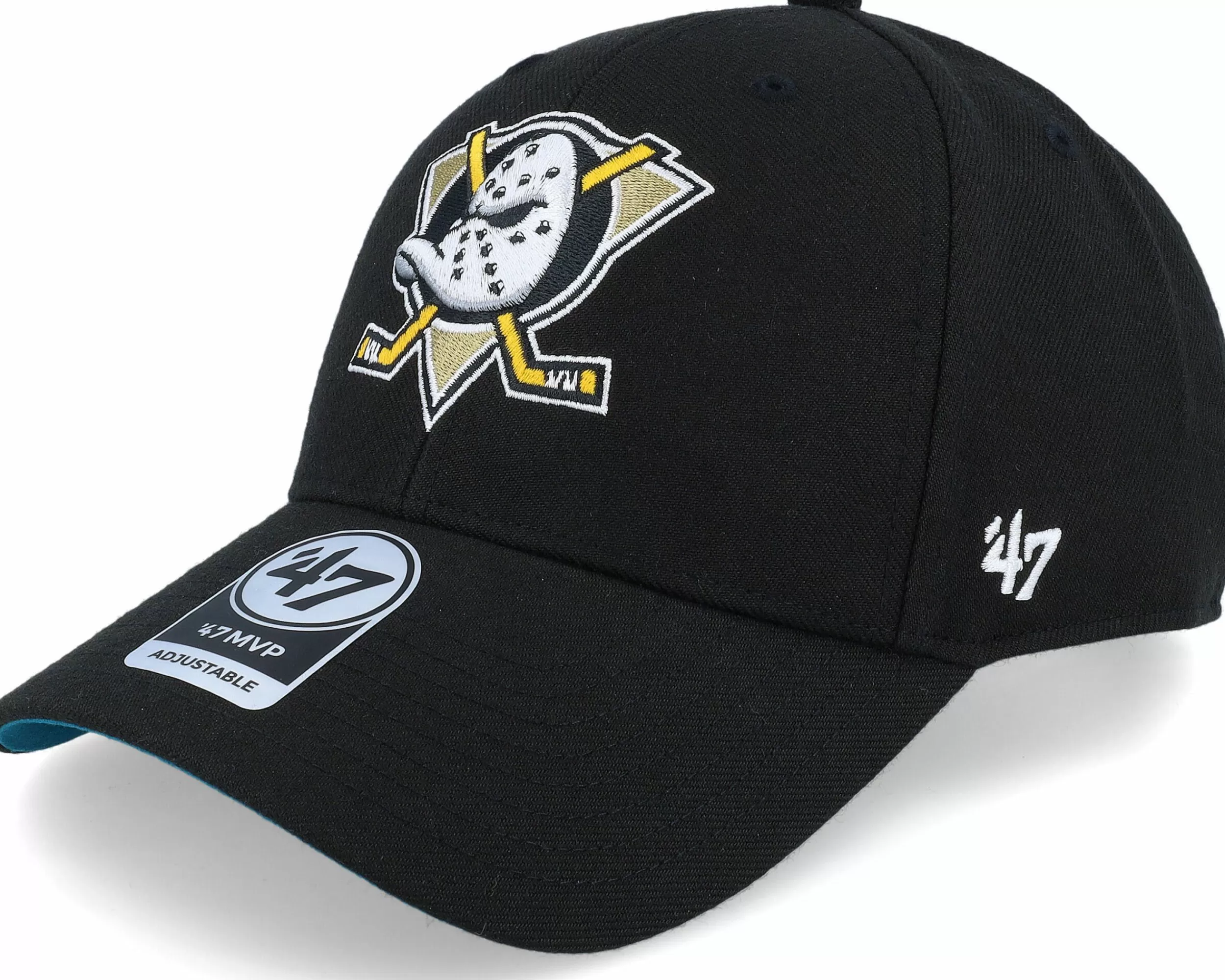 47 Brand Anaheim Ducks Nhl Ballpark 47 Mvp Black Adjustable - -Unisex Adjustable