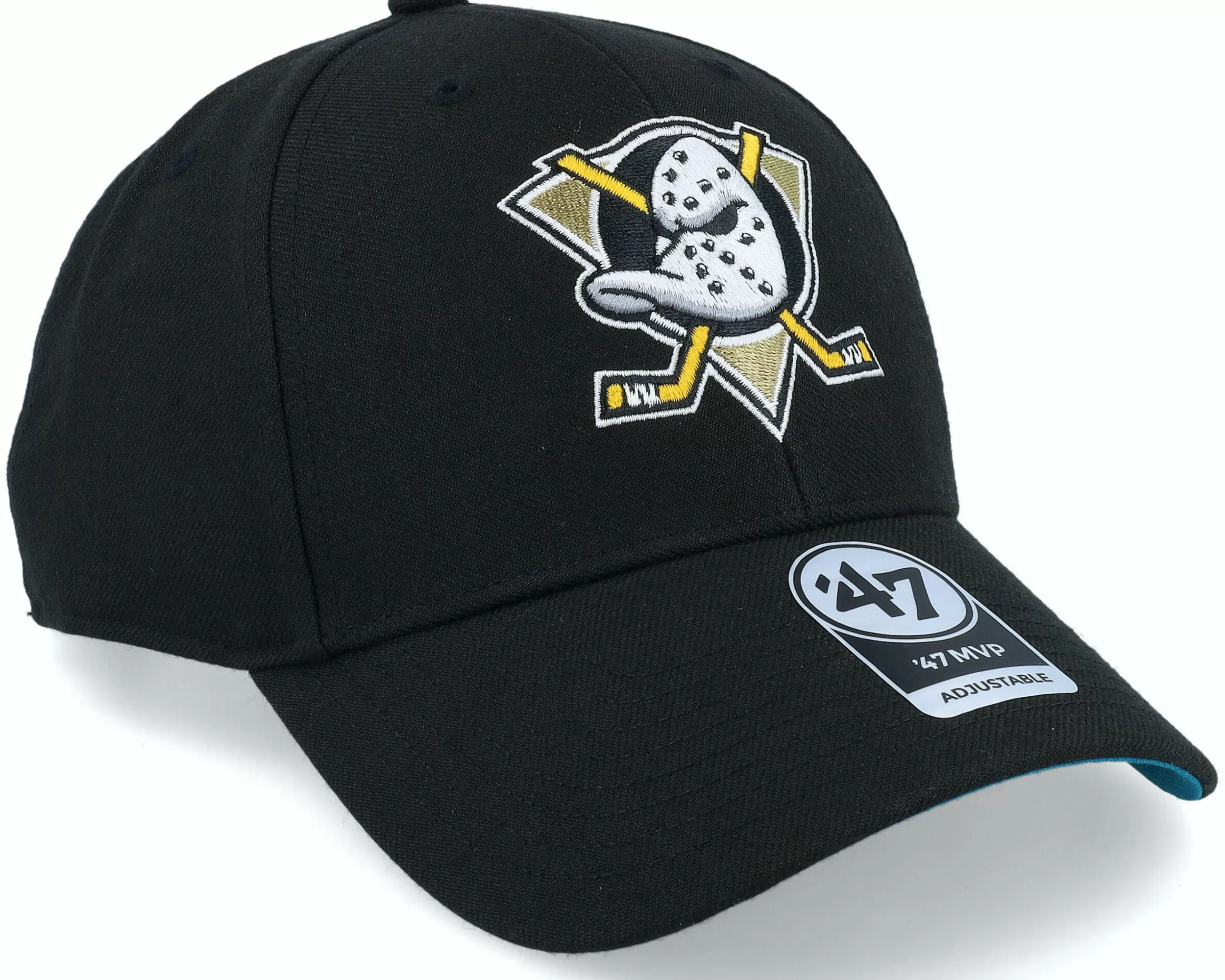 47 Brand Anaheim Ducks Nhl Ballpark 47 Mvp Black Adjustable - -Unisex Adjustable