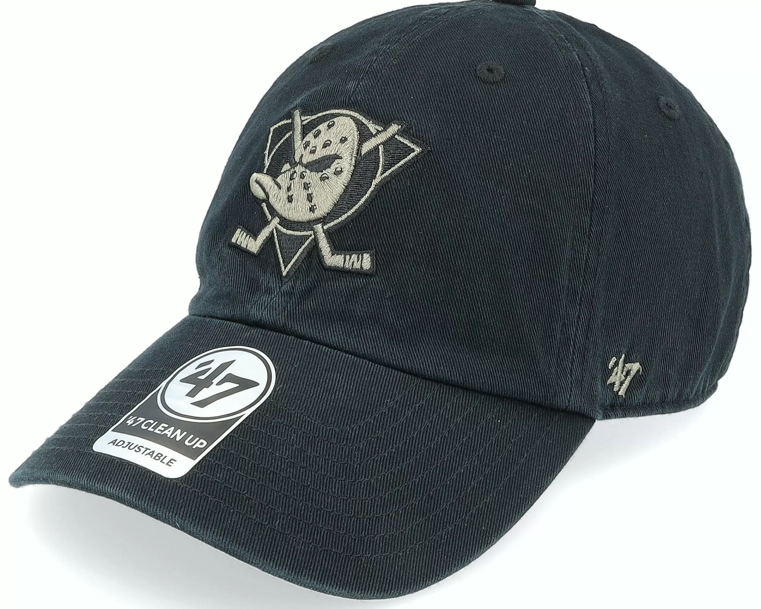 47 Brand Anaheim Ducks Nhl Ballpark Camo '47 Clean Up Black Dad Cap - -Unisex Dad Cap