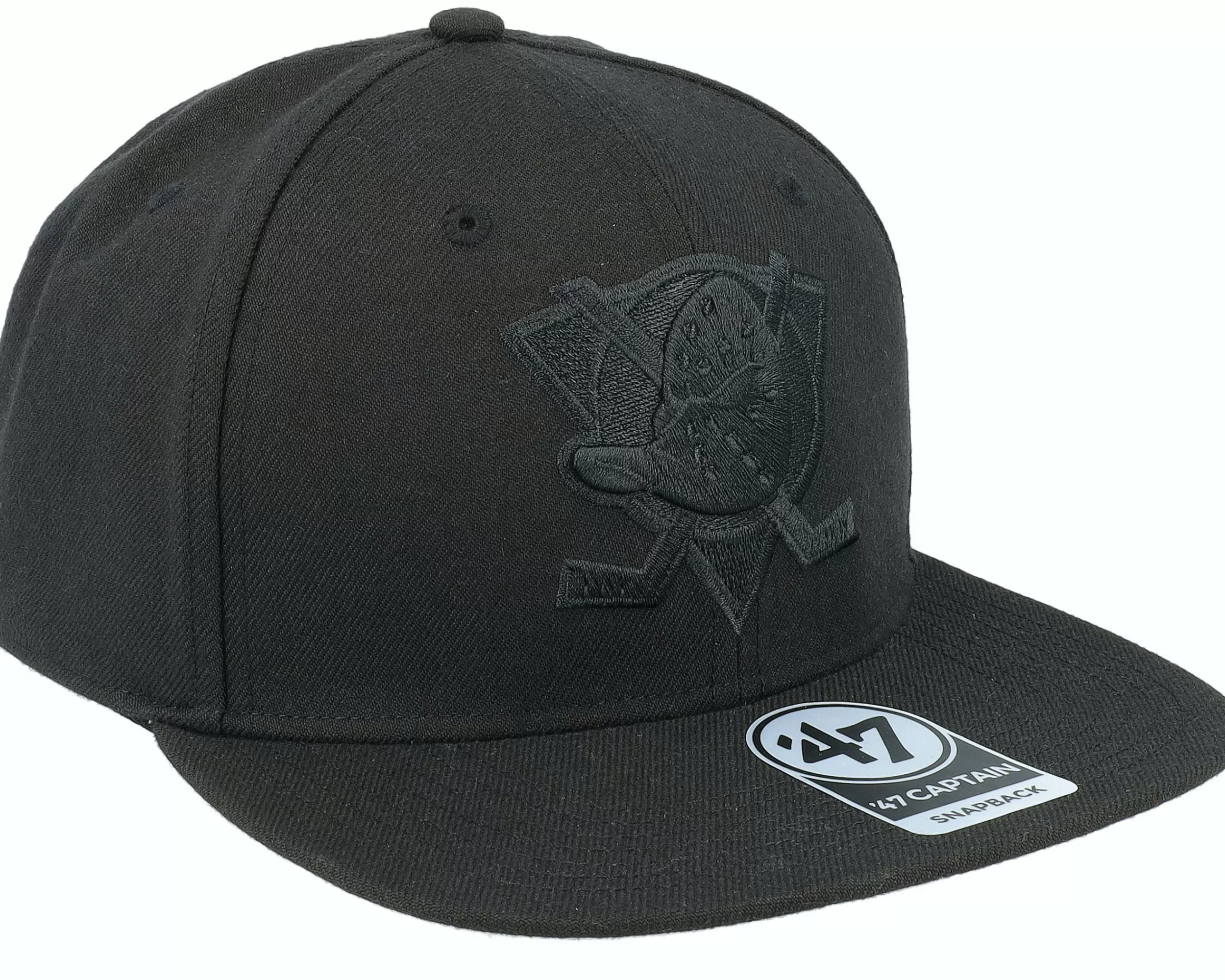 47 Brand Anaheim Ducks Nhl No Shot Captain Black Snapback - -Unisex Snapback