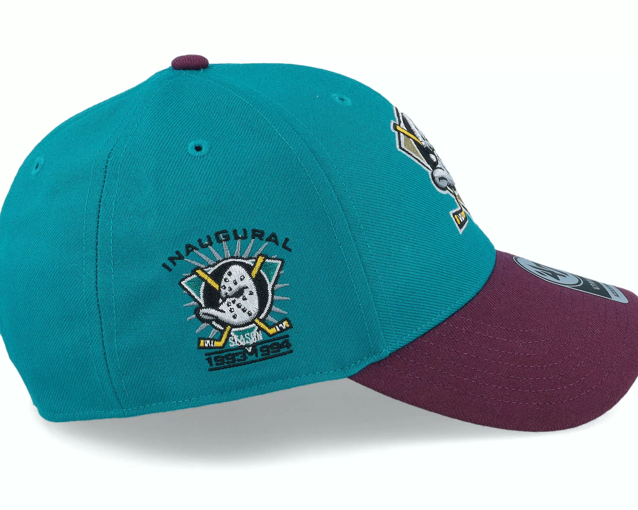 47 Brand Anaheim Ducks Nhl Sure Shot Tt '47 Mvp D. Teal/Purple Adjustable - -Unisex Adjustable