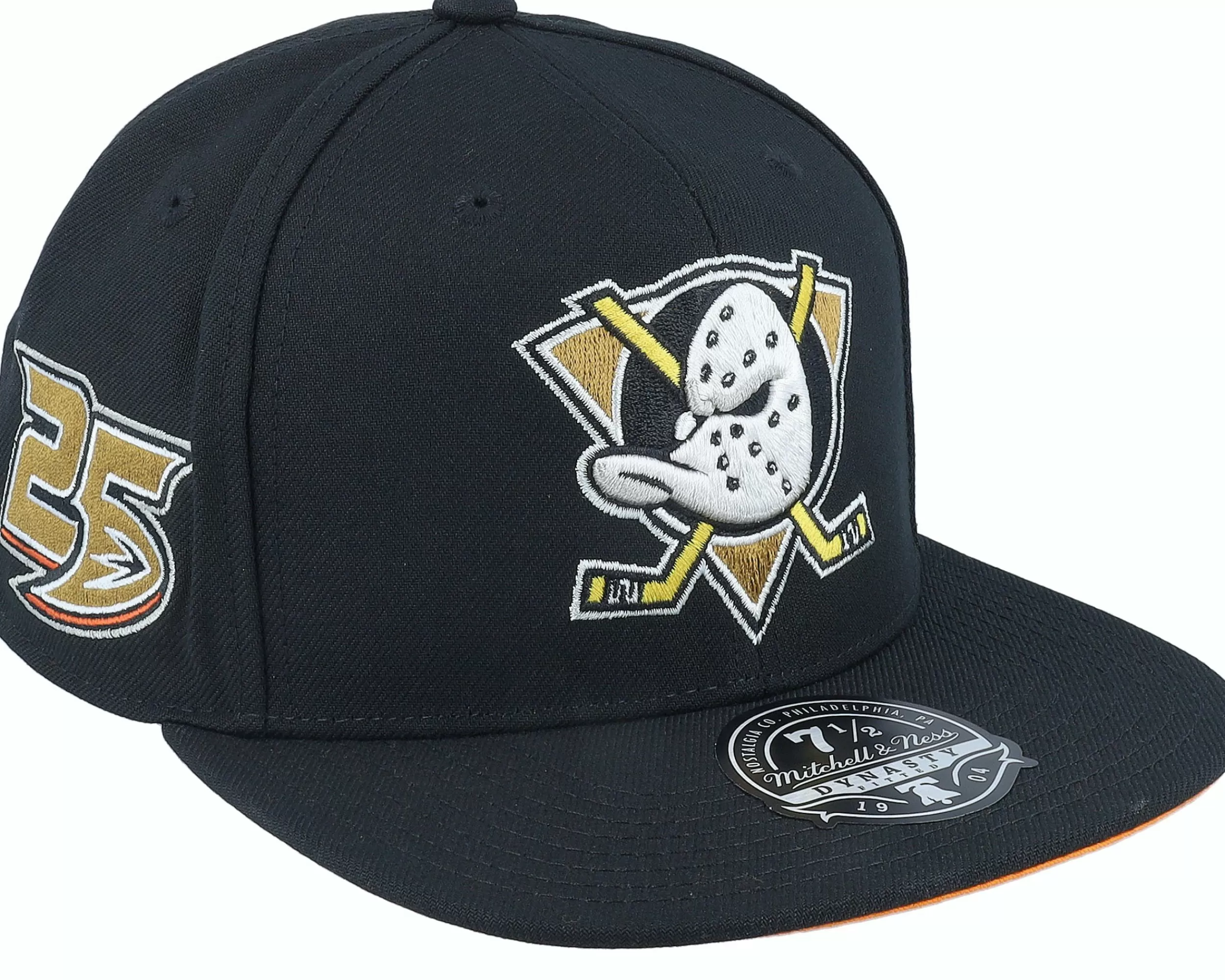 Mitchell & Ness Anaheim Ducks Vintage Black Fitted - -Unisex Fitted