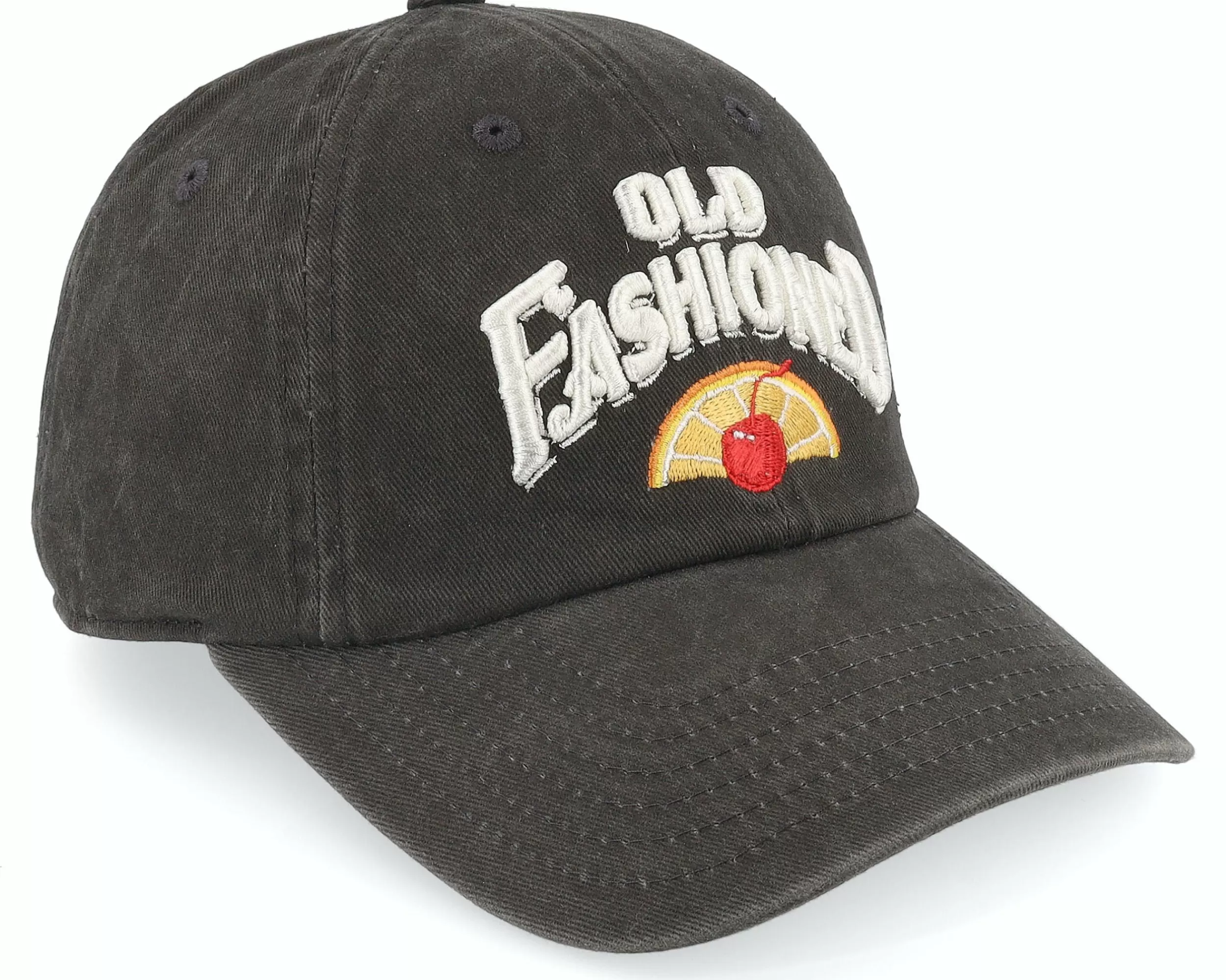 American Needle Archive Cocktail Old Fashioned Black Dad Cap - -Unisex Dad Cap