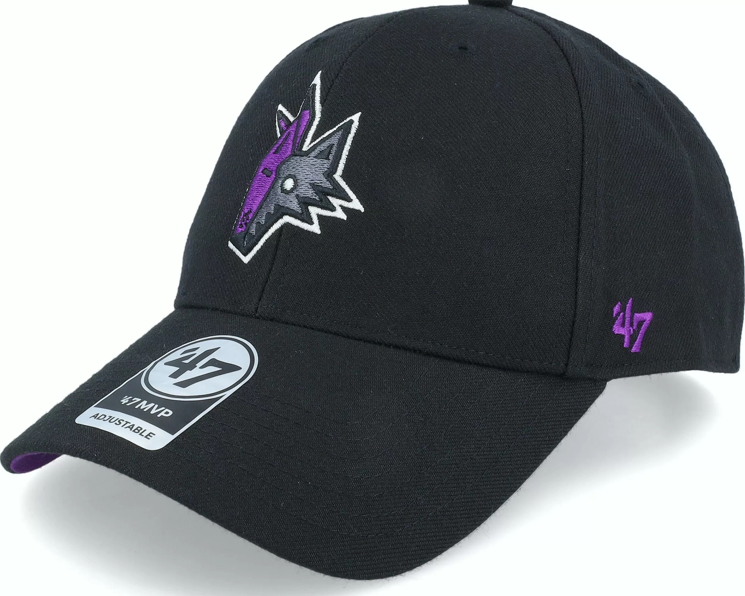 47 Brand Arizona Coyotes Nhl Sure Shot '47 Mvp Black Adjustable - -Unisex Adjustable