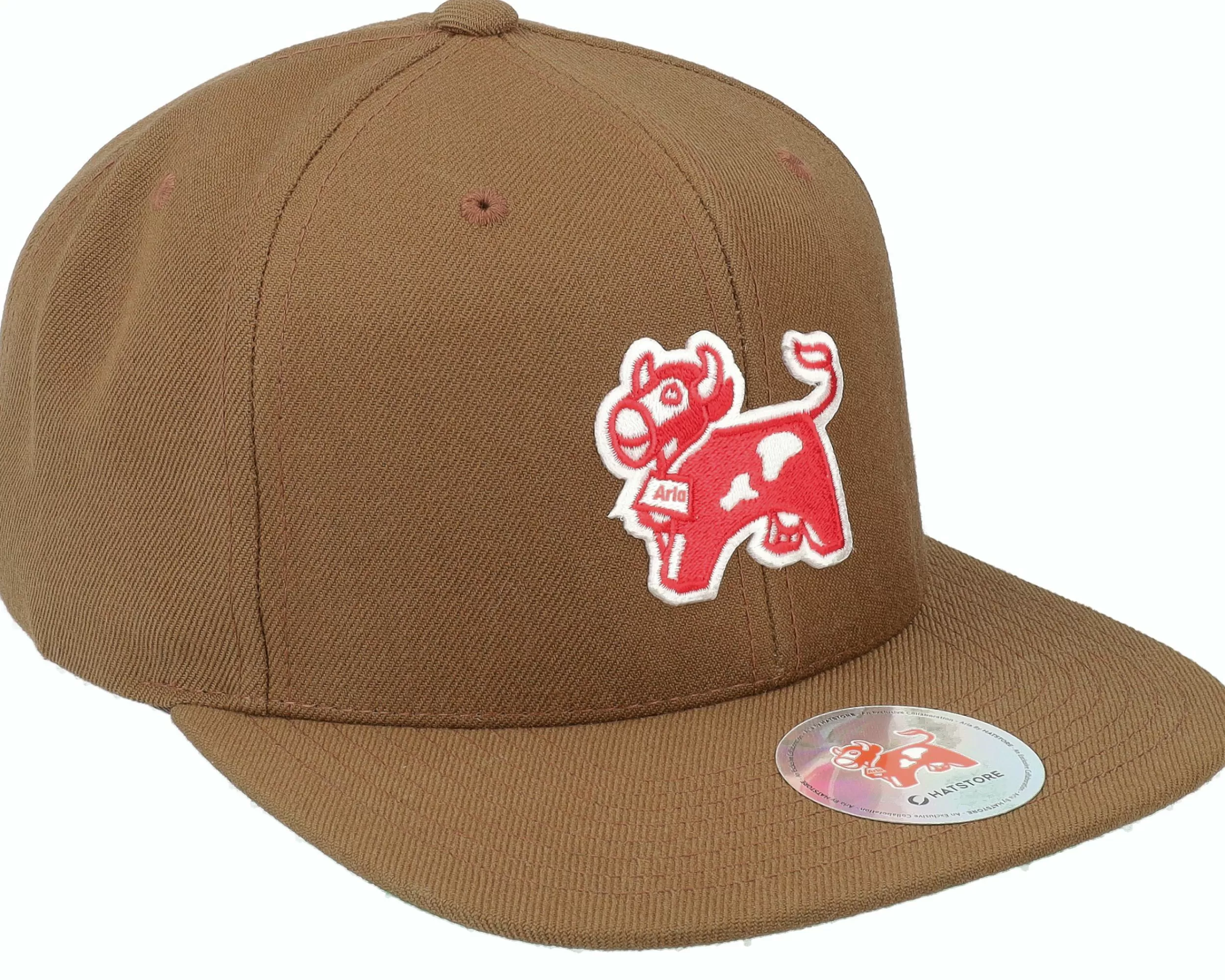 Hatstore Arla Logo Side Patch Tan Snapback - -Unisex Snapback