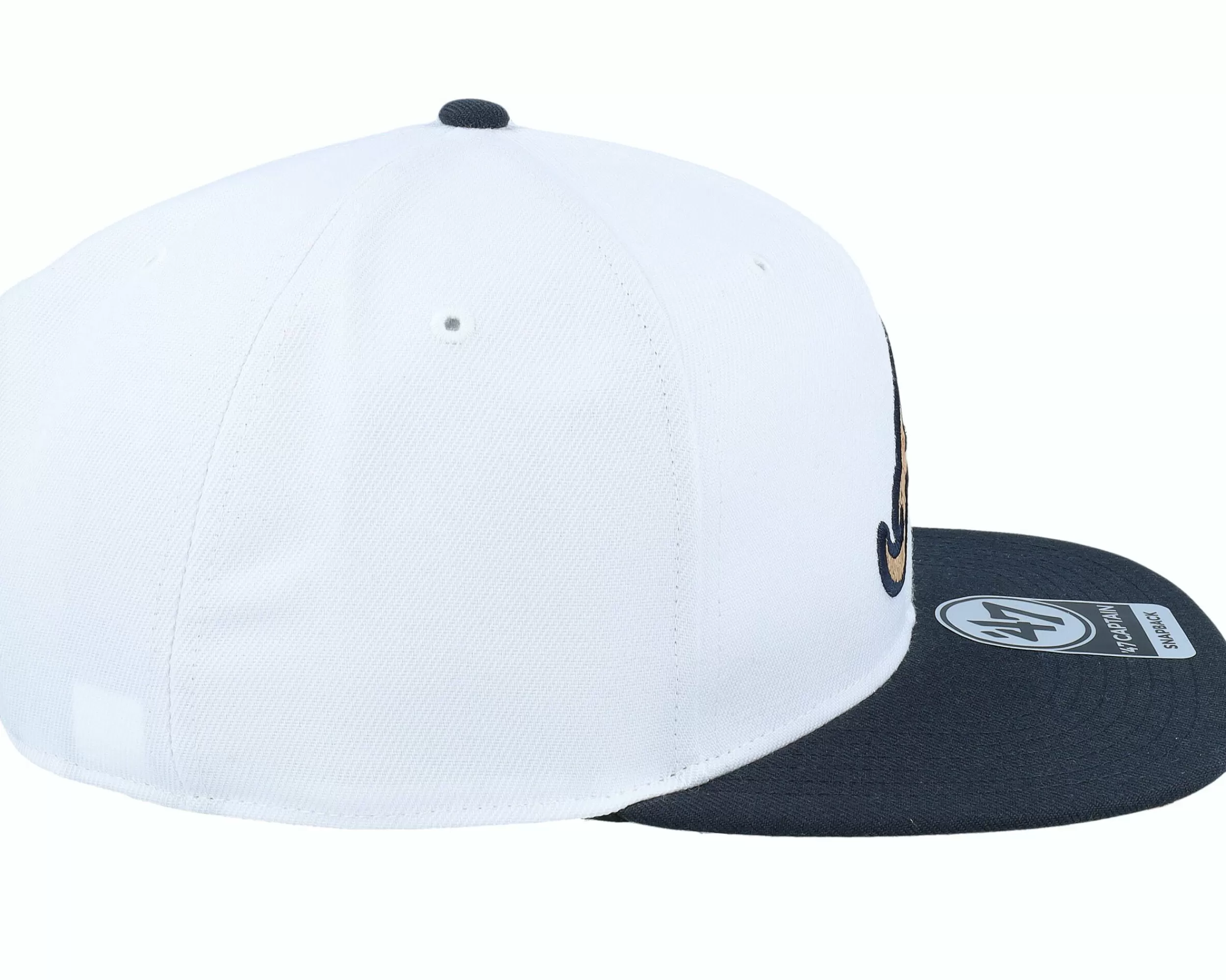 47 Brand Atlanta Braves Mlb Corkscrew Captain White Snapback - -Unisex Snapback