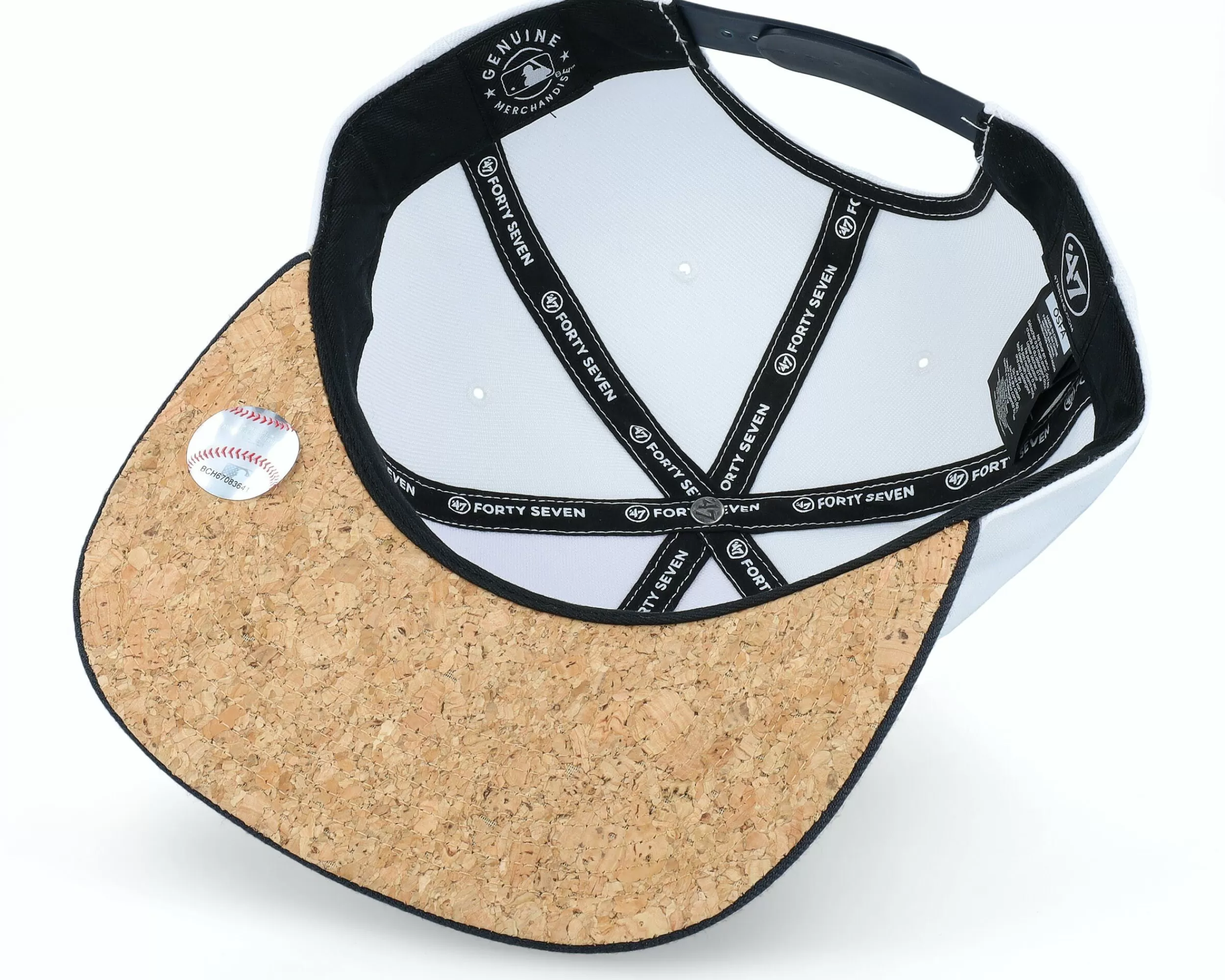 47 Brand Atlanta Braves Mlb Corkscrew Captain White Snapback - -Unisex Snapback