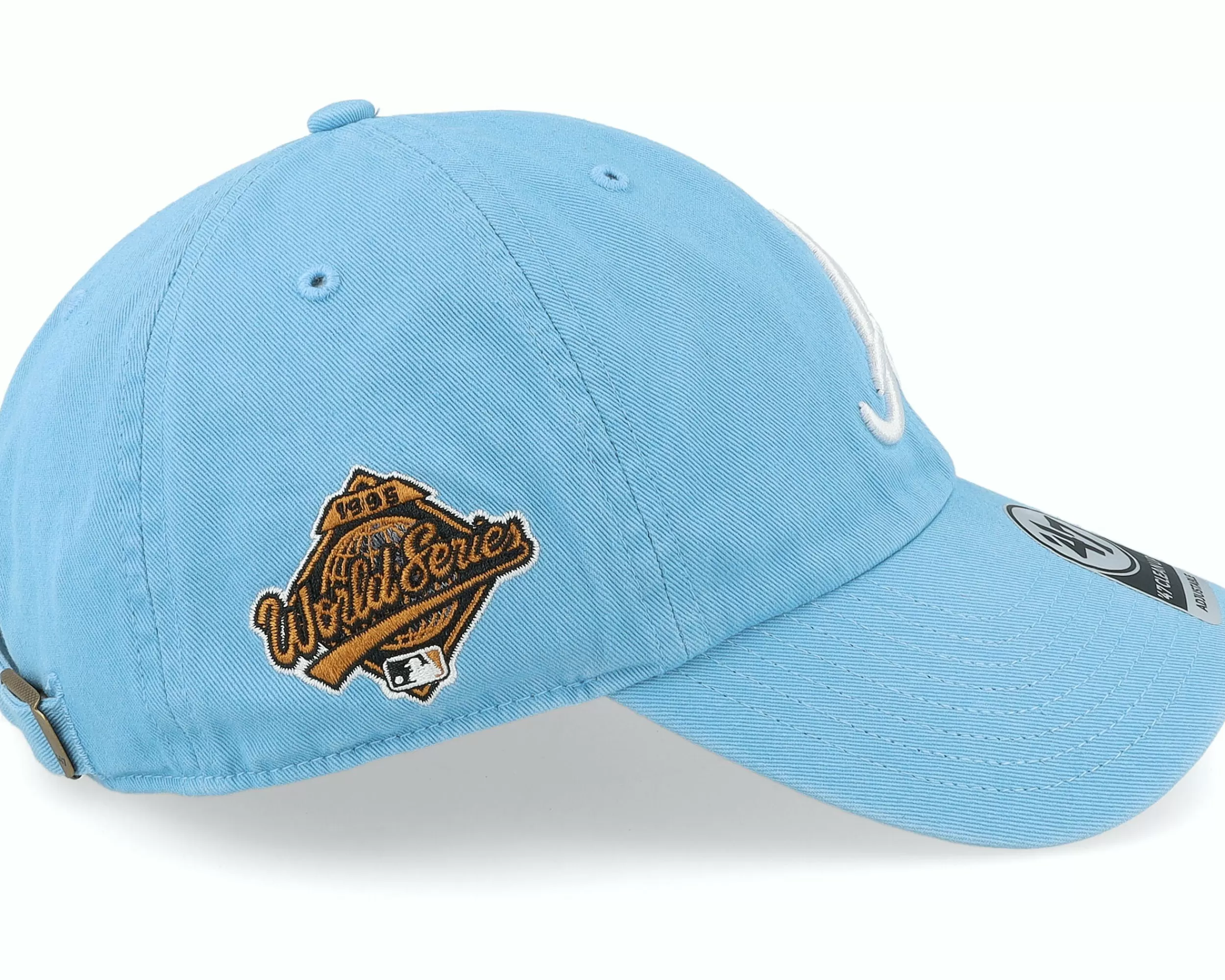 47 Brand Atlanta Braves Mlb Double Under 47 Clean Up Columbia Dad Cap - -Unisex Dad Cap