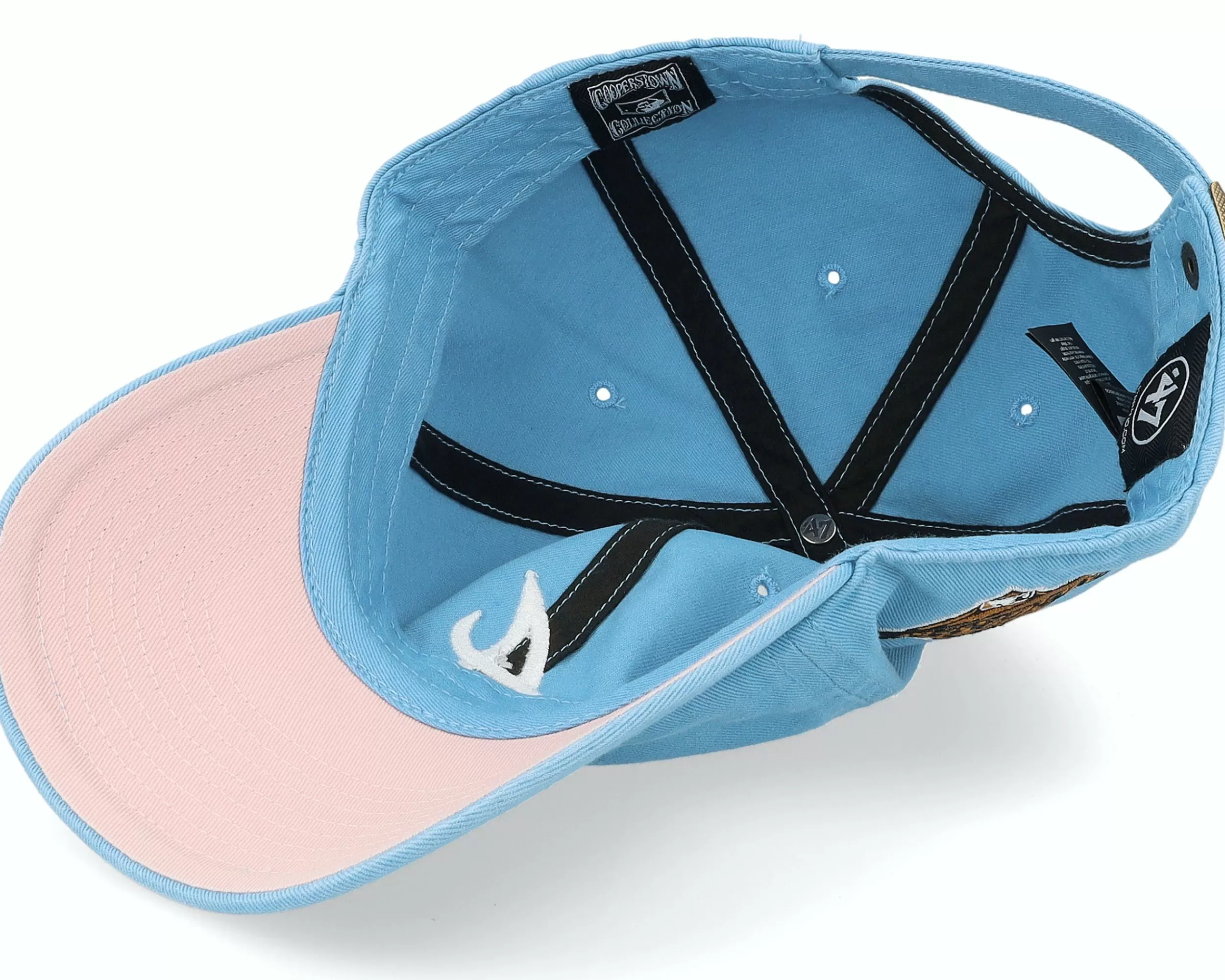 47 Brand Atlanta Braves Mlb Double Under 47 Clean Up Columbia Dad Cap - -Unisex Dad Cap
