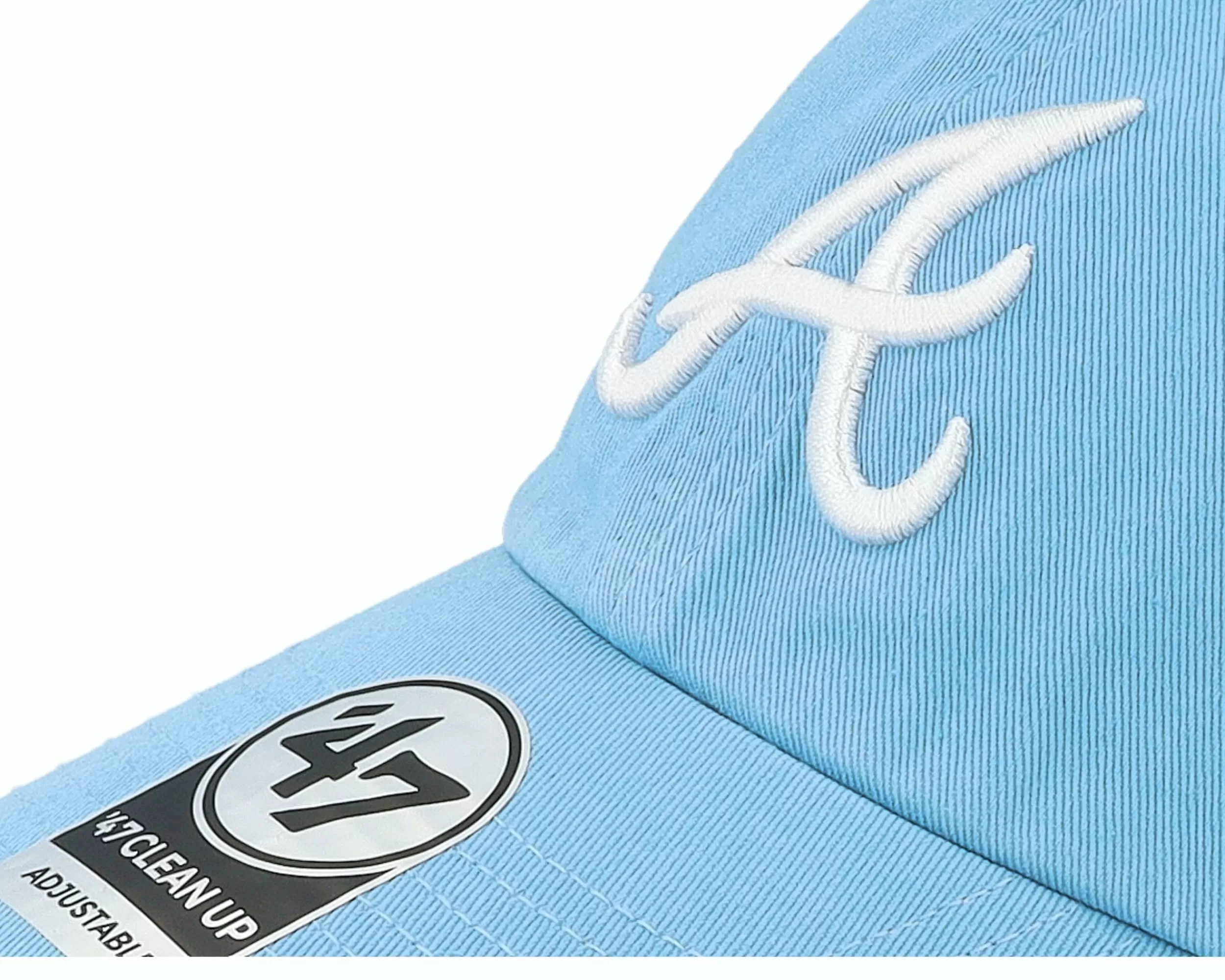 47 Brand Atlanta Braves Mlb Double Under 47 Clean Up Columbia Dad Cap - -Unisex Dad Cap