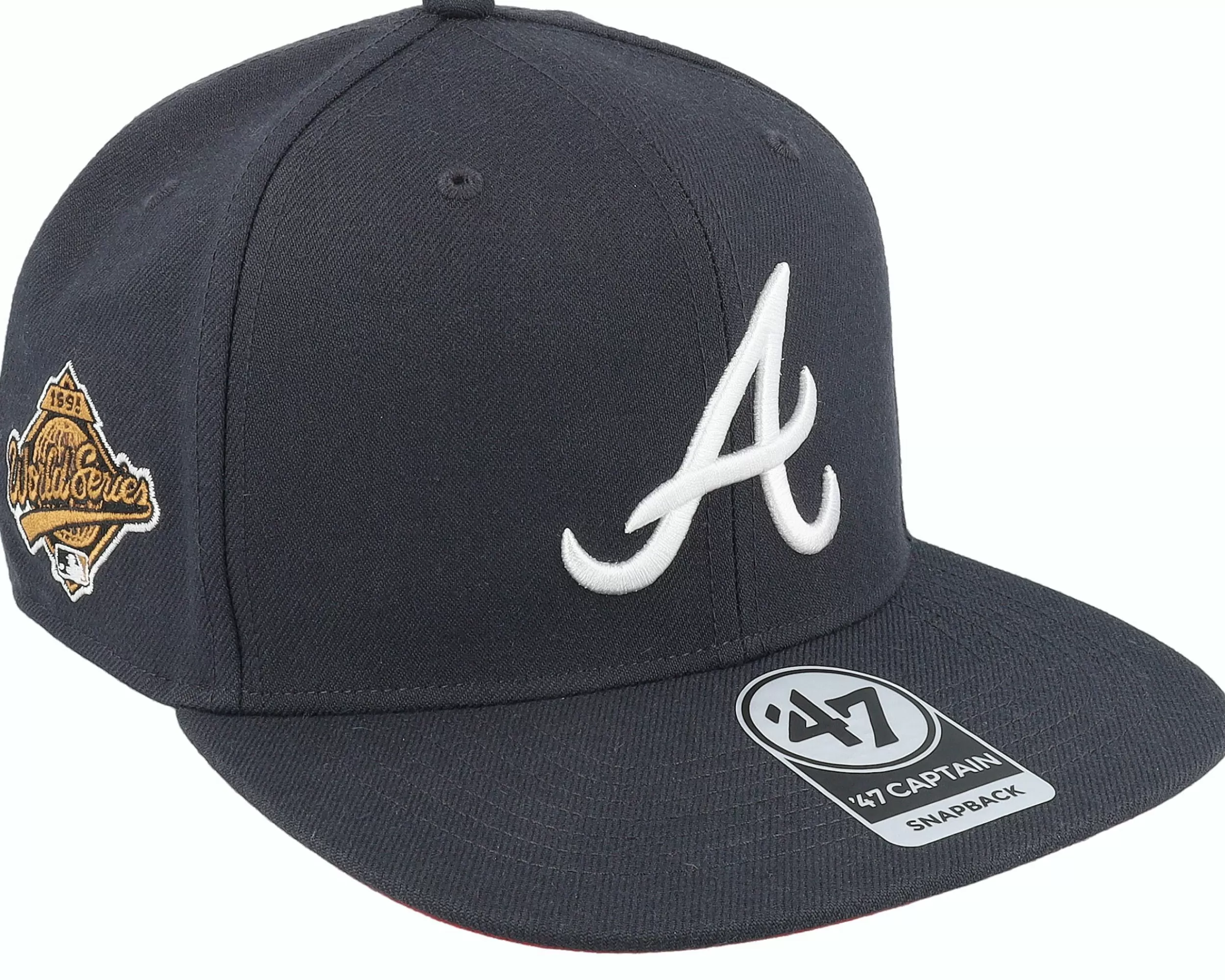 47 Brand Atlanta Braves Mlb Sure Shot Under Captain Navy Snapback - -Unisex Snapback