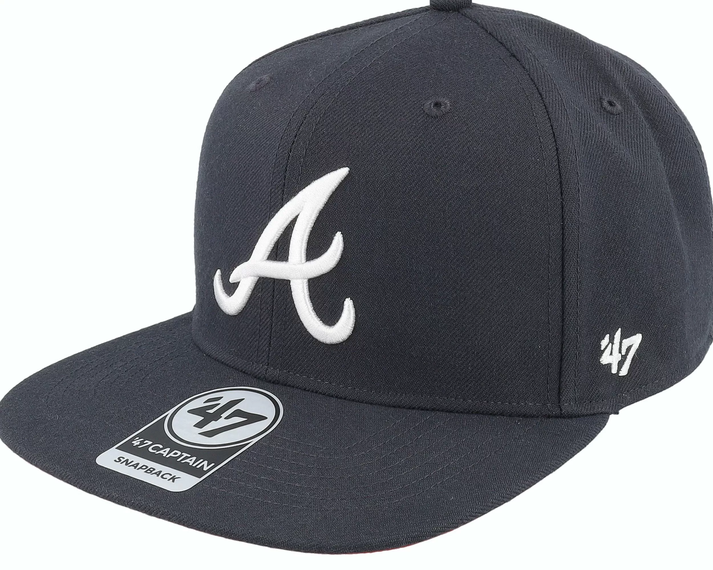 47 Brand Atlanta Braves Mlb Sure Shot Under Captain Navy Snapback - -Unisex Snapback