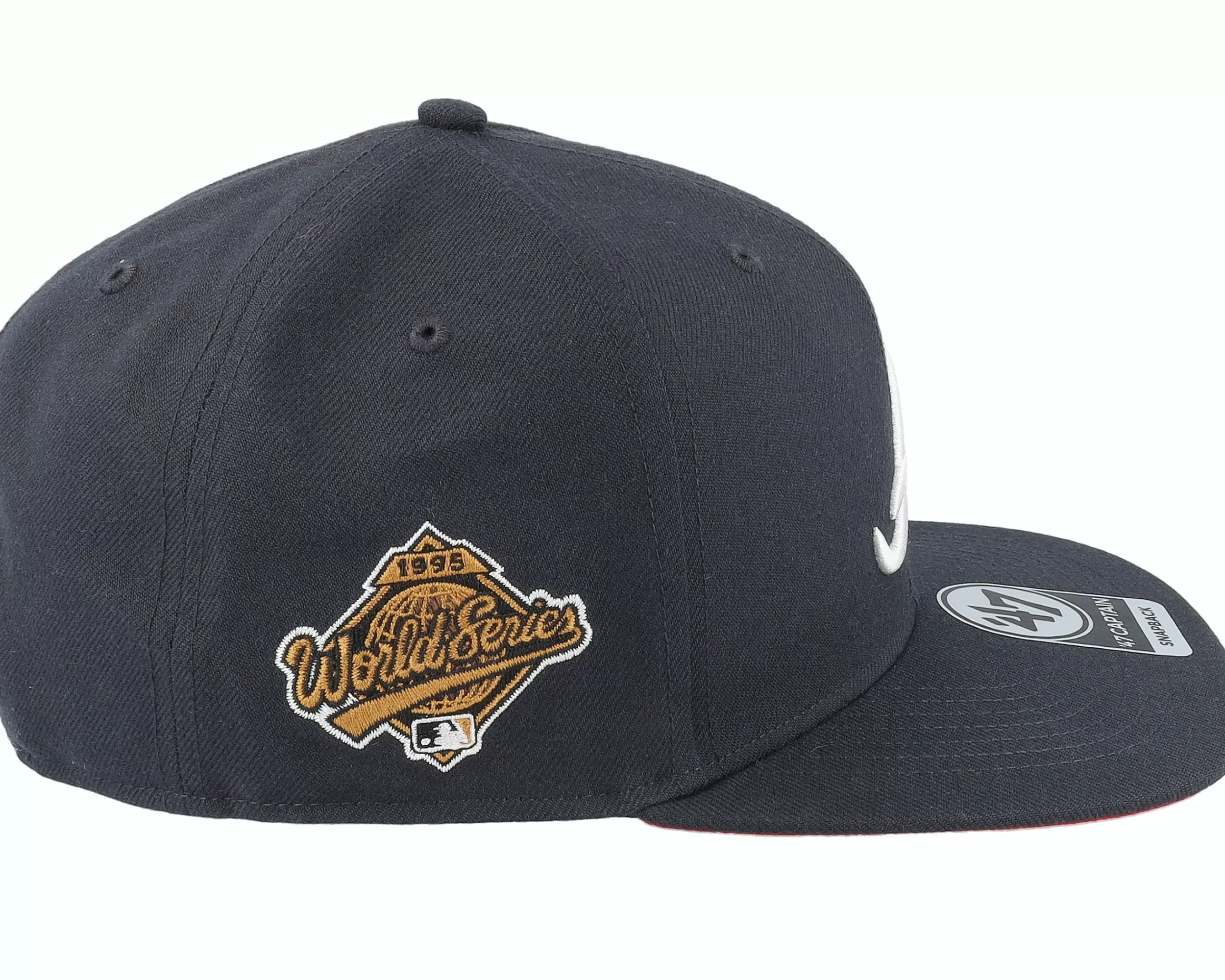 47 Brand Atlanta Braves Mlb Sure Shot Under Captain Navy Snapback - -Unisex Snapback