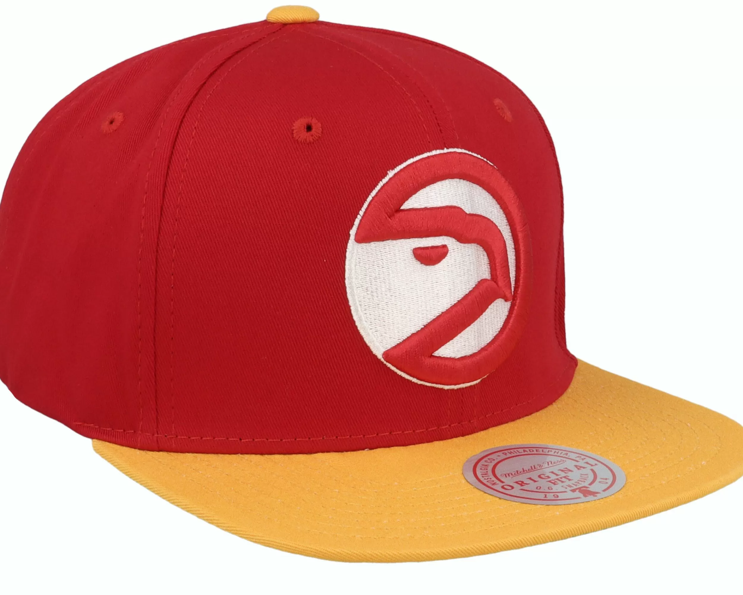 Mitchell & Ness Atlanta Hawks Back In Action Red/Yellow Snapback - -Unisex Snapback