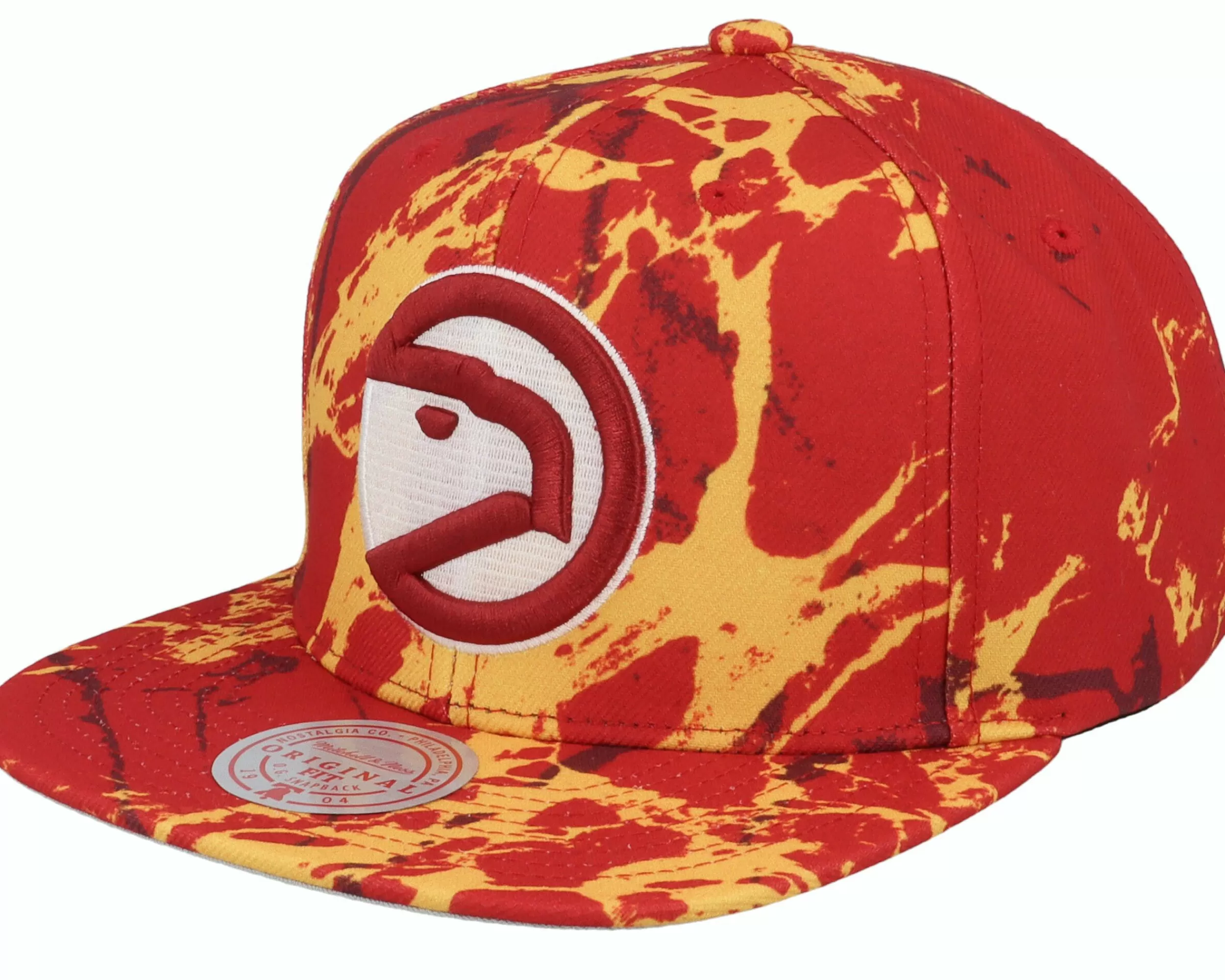 Mitchell & Ness Atlanta Hawks Down For All Red Snapback - -Unisex Snapback