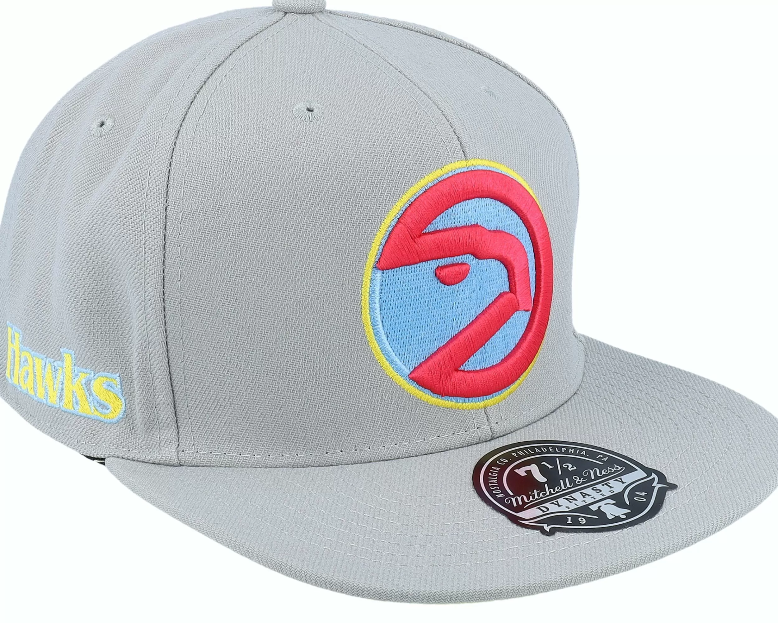 Mitchell & Ness Atlanta Hawks Til Dawn Grey Fitted - -Unisex Fitted