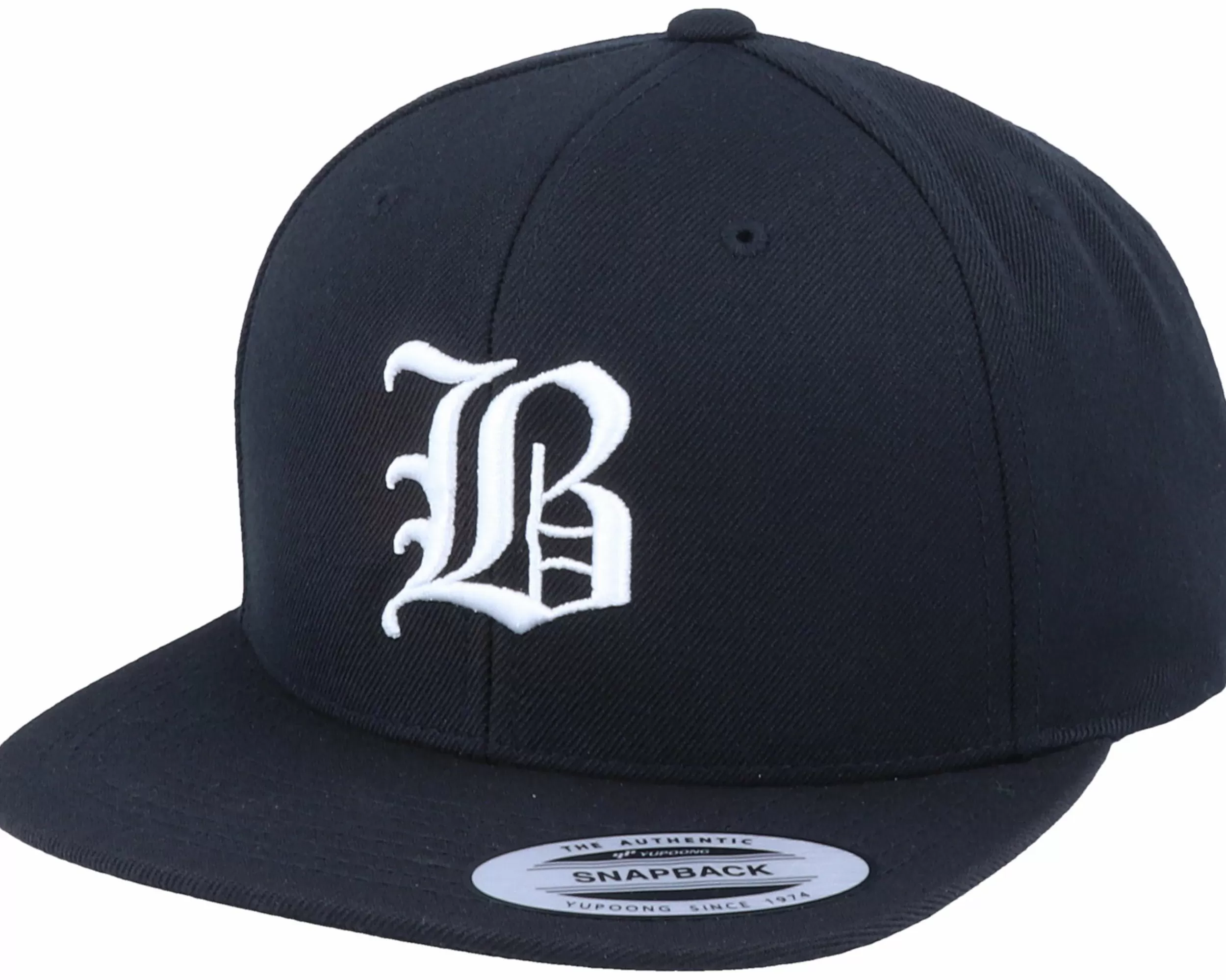 Iconic B Letter 3D Black Snapback - -Unisex Snapback