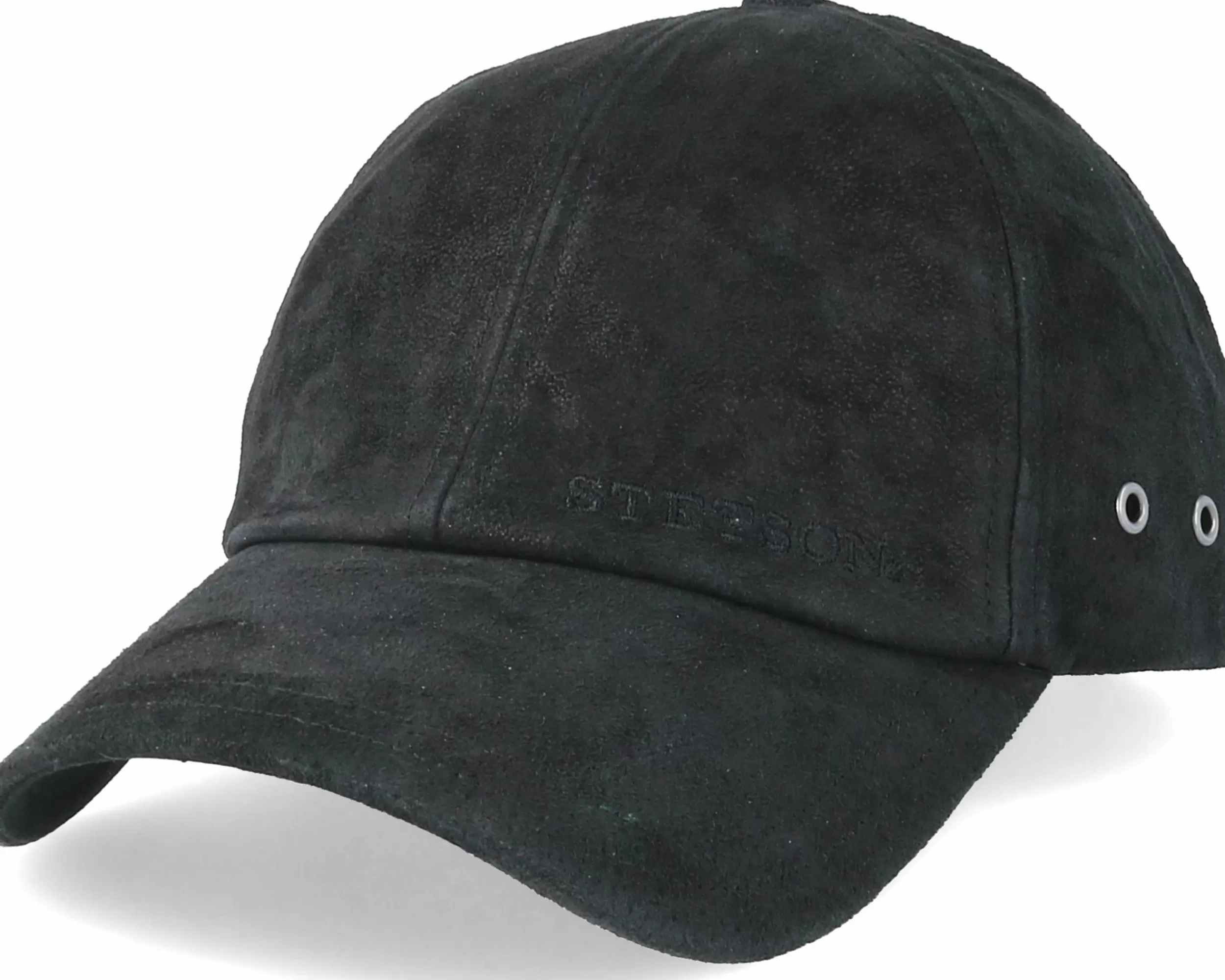 Stetson Baseball Cap Pigskin Black Adjustable - -Unisex Dad Cap