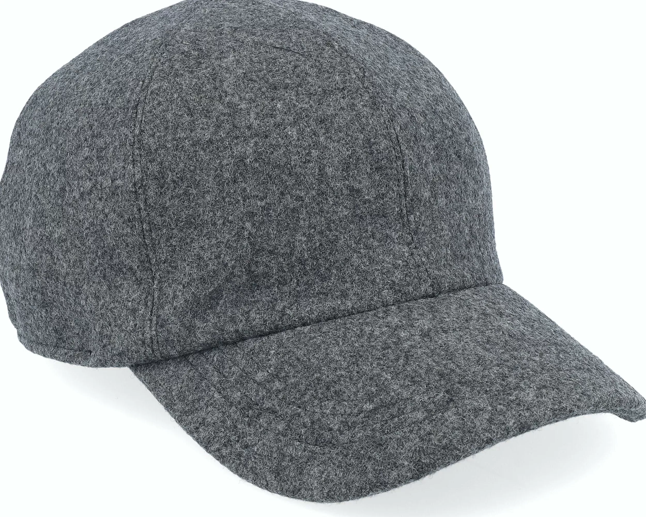 Wigéns Baseball Classic Cap Grey Melange Earflap - Wigens-Unisex Fitted