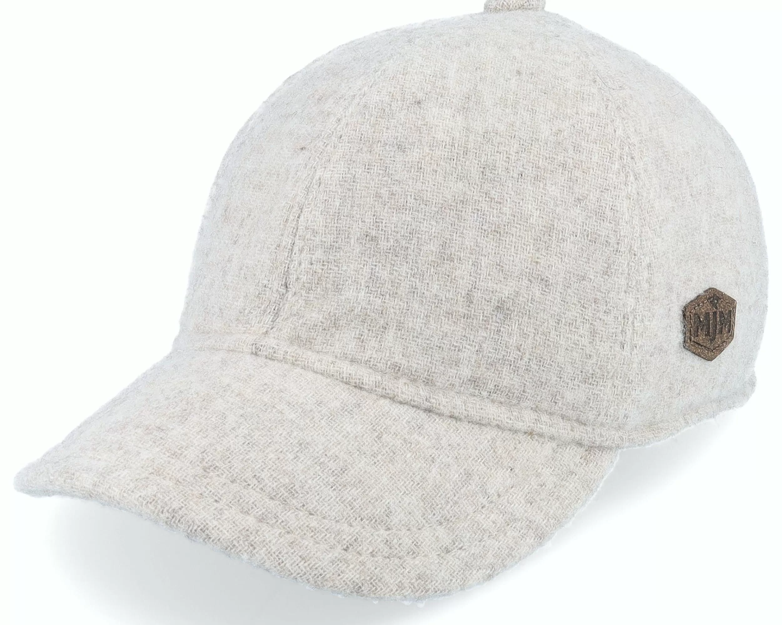 MJM Hats Baseball Eco Merino Wool Beige Flexfit - -Unisex Fitted