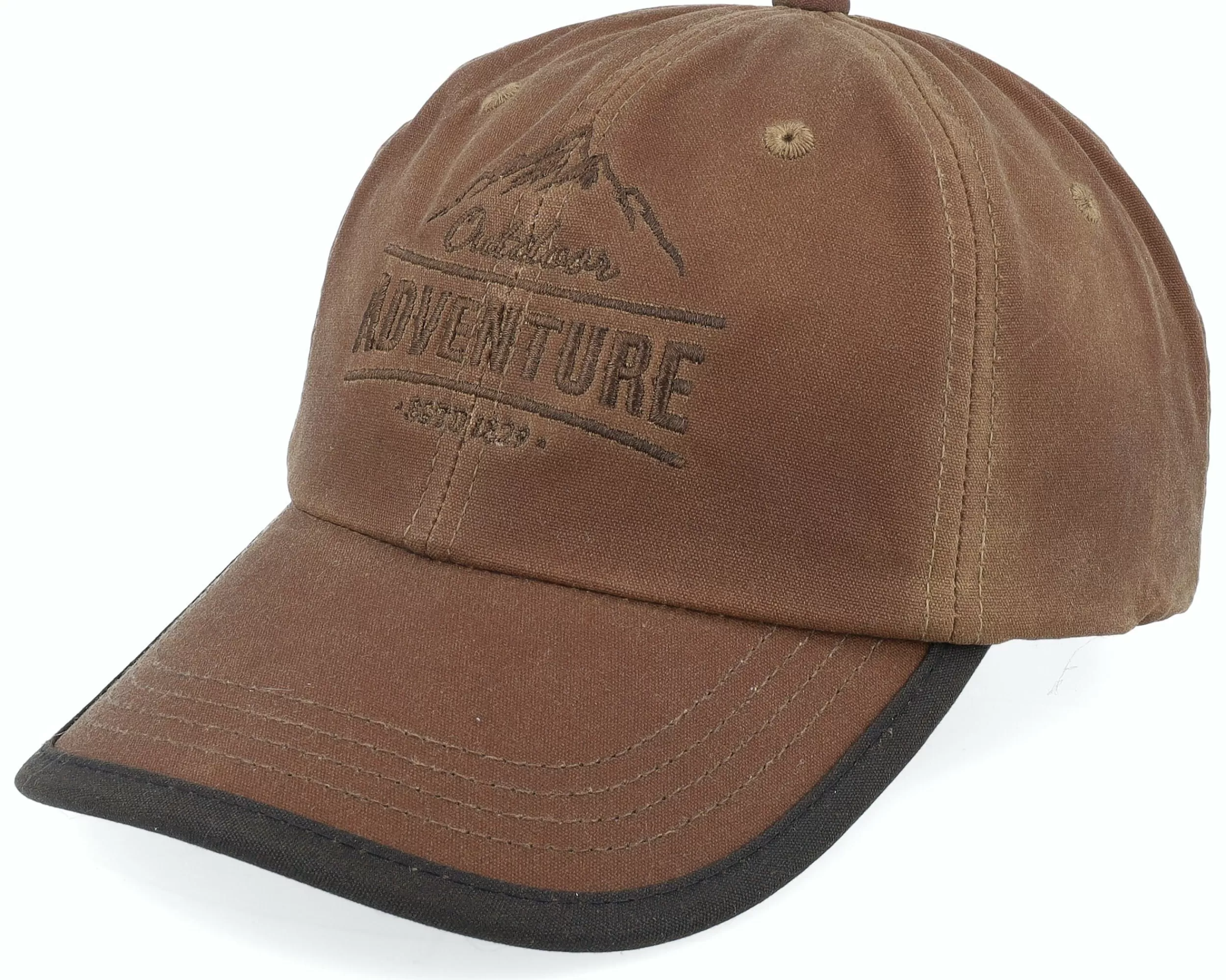 MJM Hats Bb Adventure 32 Waxed Cotton Beige Dad Cap - -Unisex Dad Cap